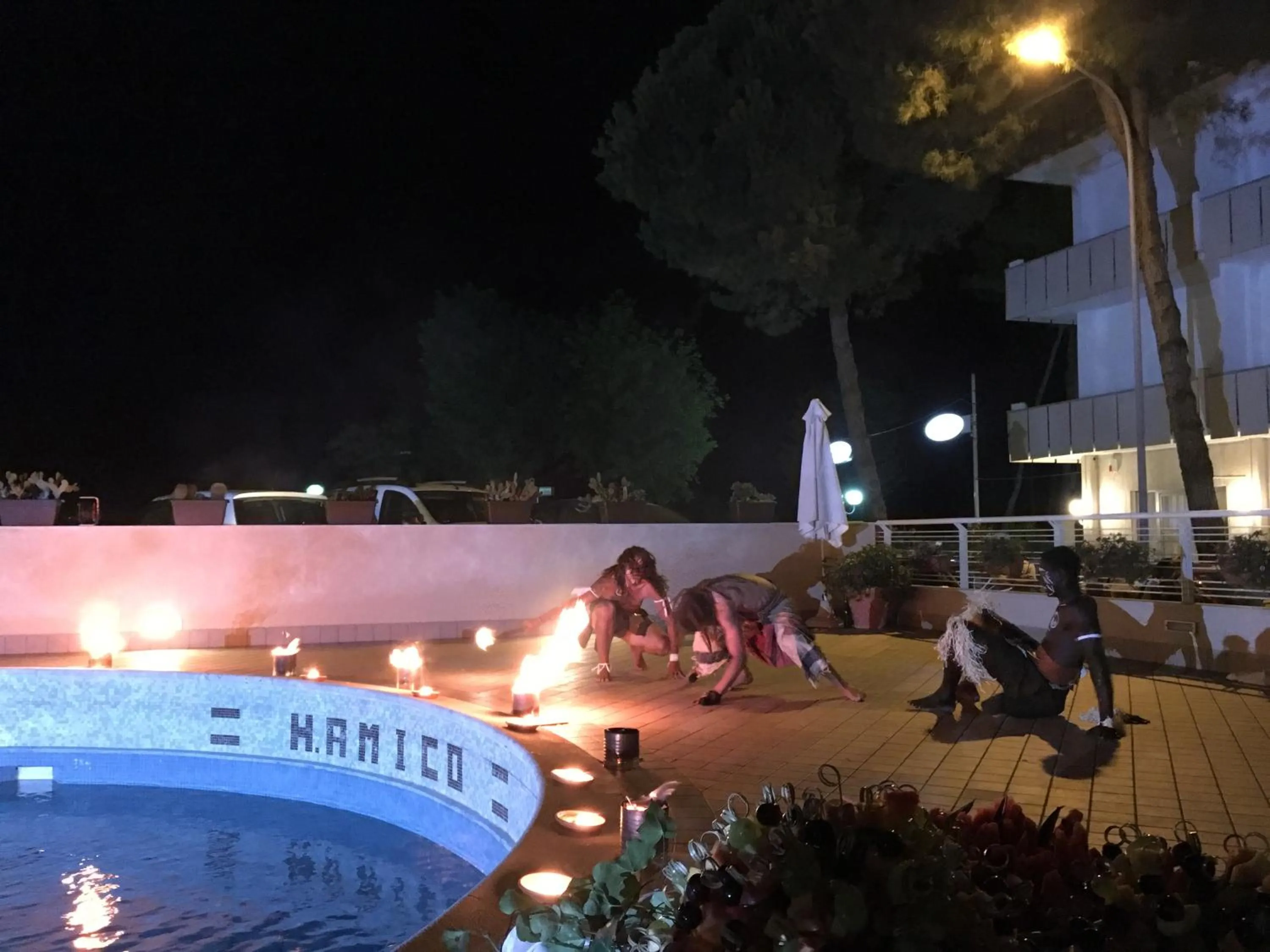 Evening entertainment in Hotel Amico