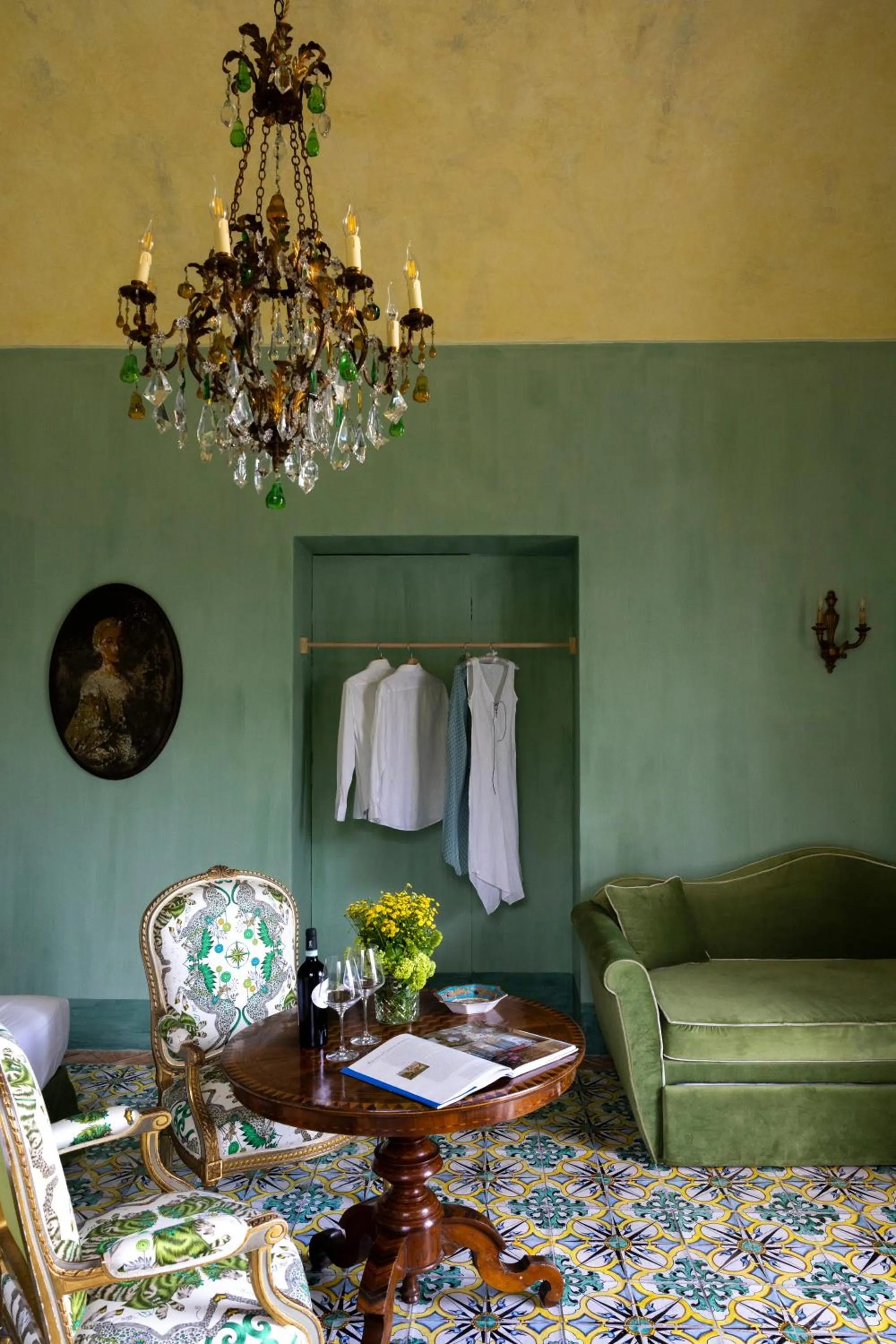 Seating area in Villa De Cillis Carafa