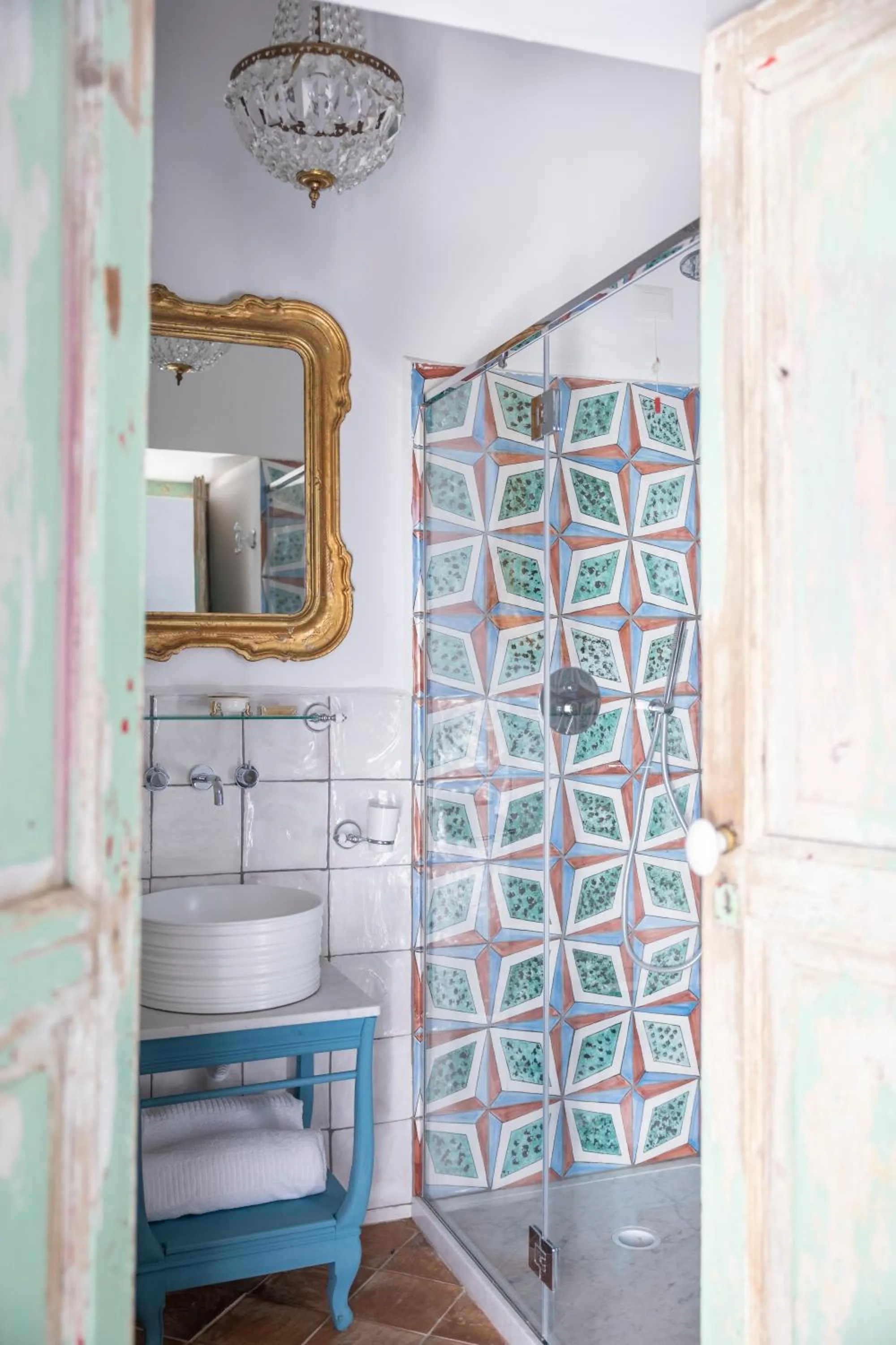 Shower in Villa De Cillis Carafa