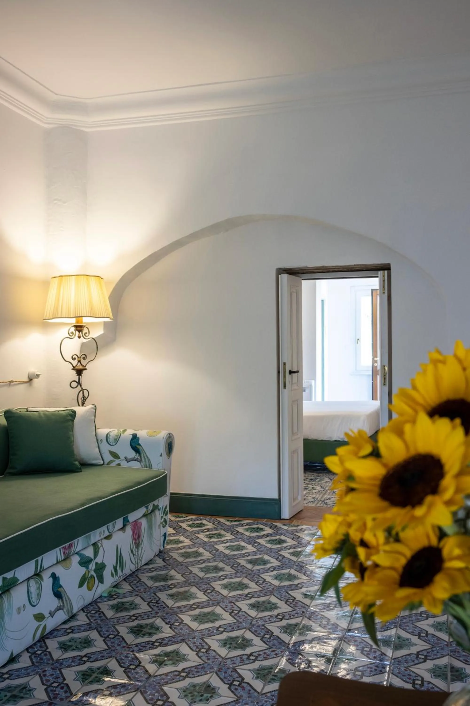 Living room, Bed in Villa De Cillis Carafa