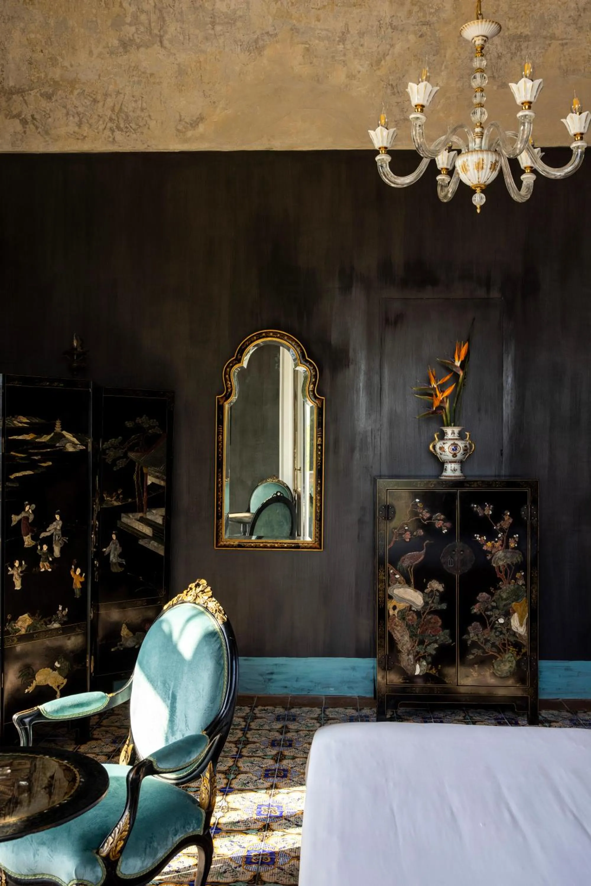 Seating area in Villa De Cillis Carafa