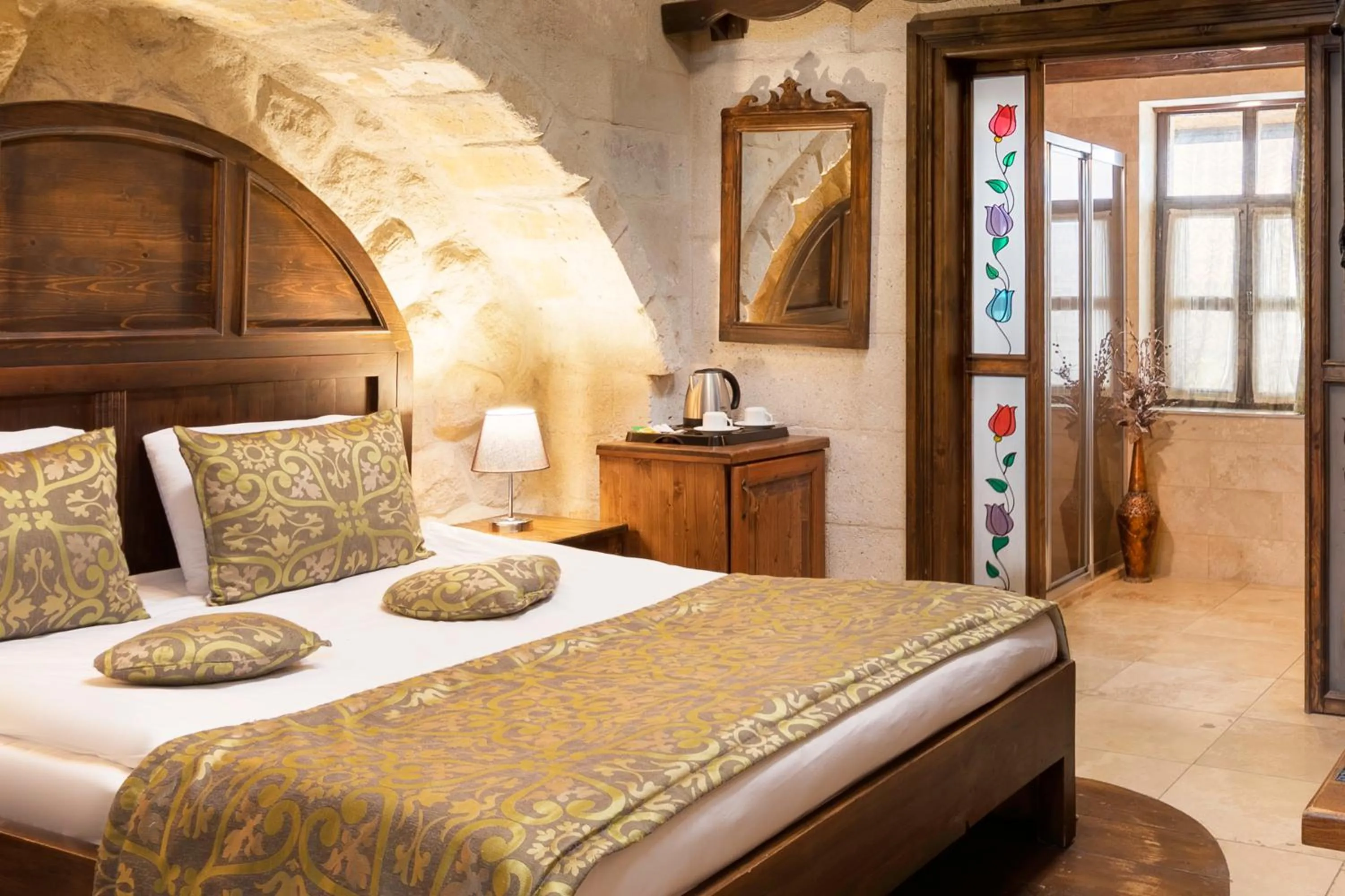 Bed in Doors Of Cappadocia Special Cave Hotel