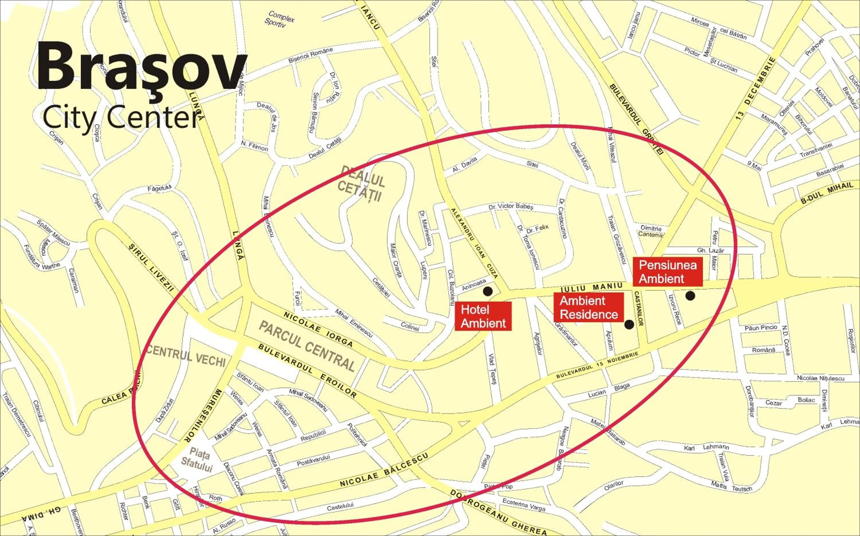 Landmark view in Pensiunea Ambient