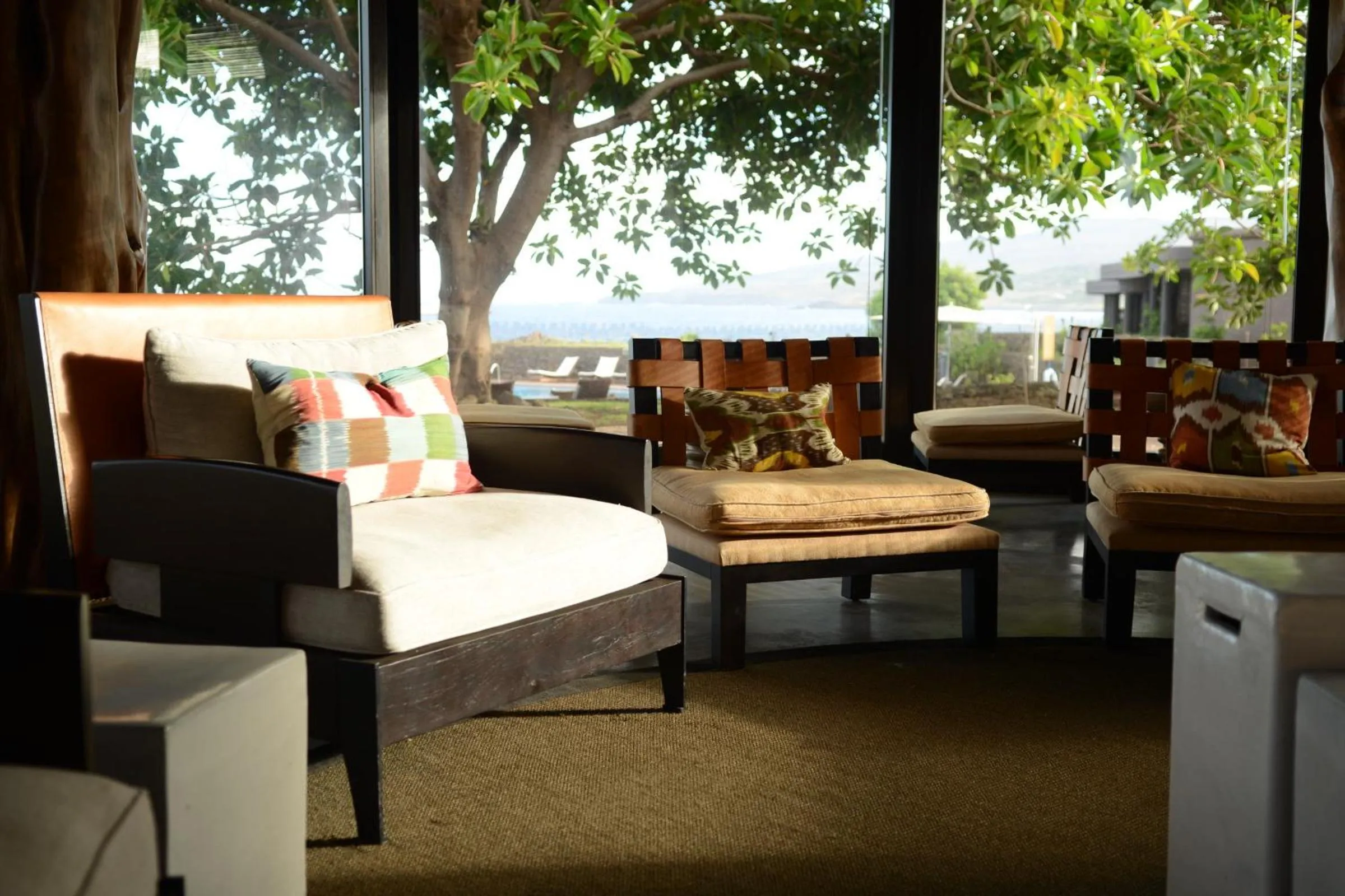 Living room, Bed in Nayara Hangaroa