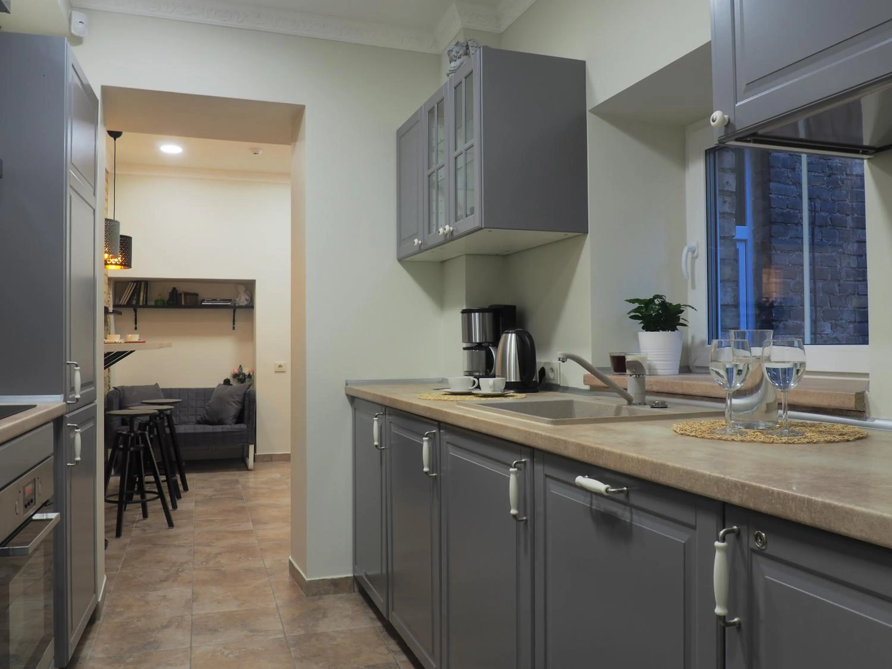Communal kitchen in Emi apartment