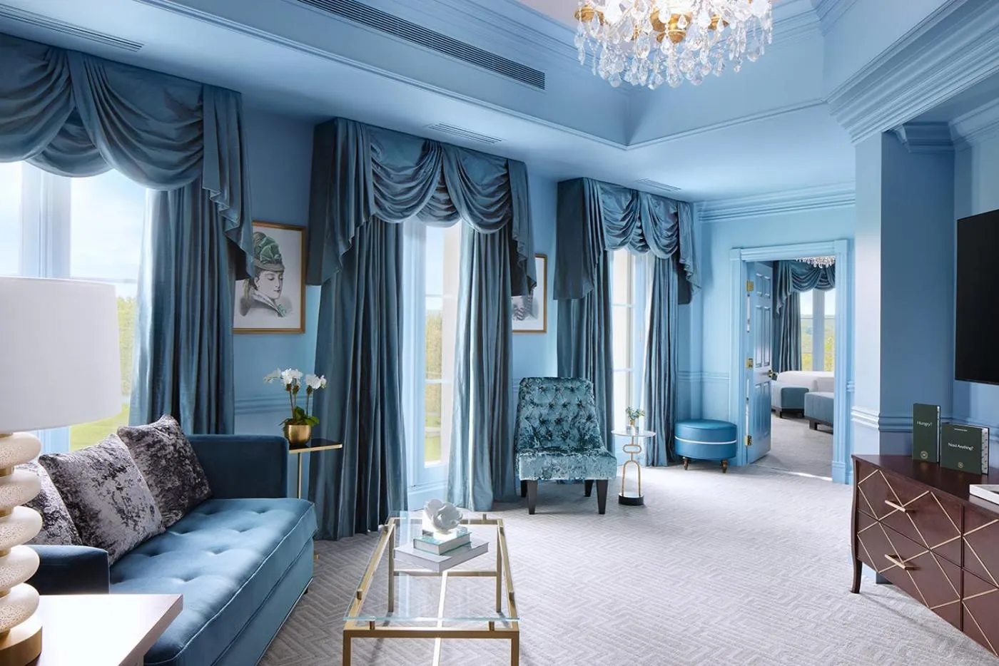 Living room, Bed in Nemacolin