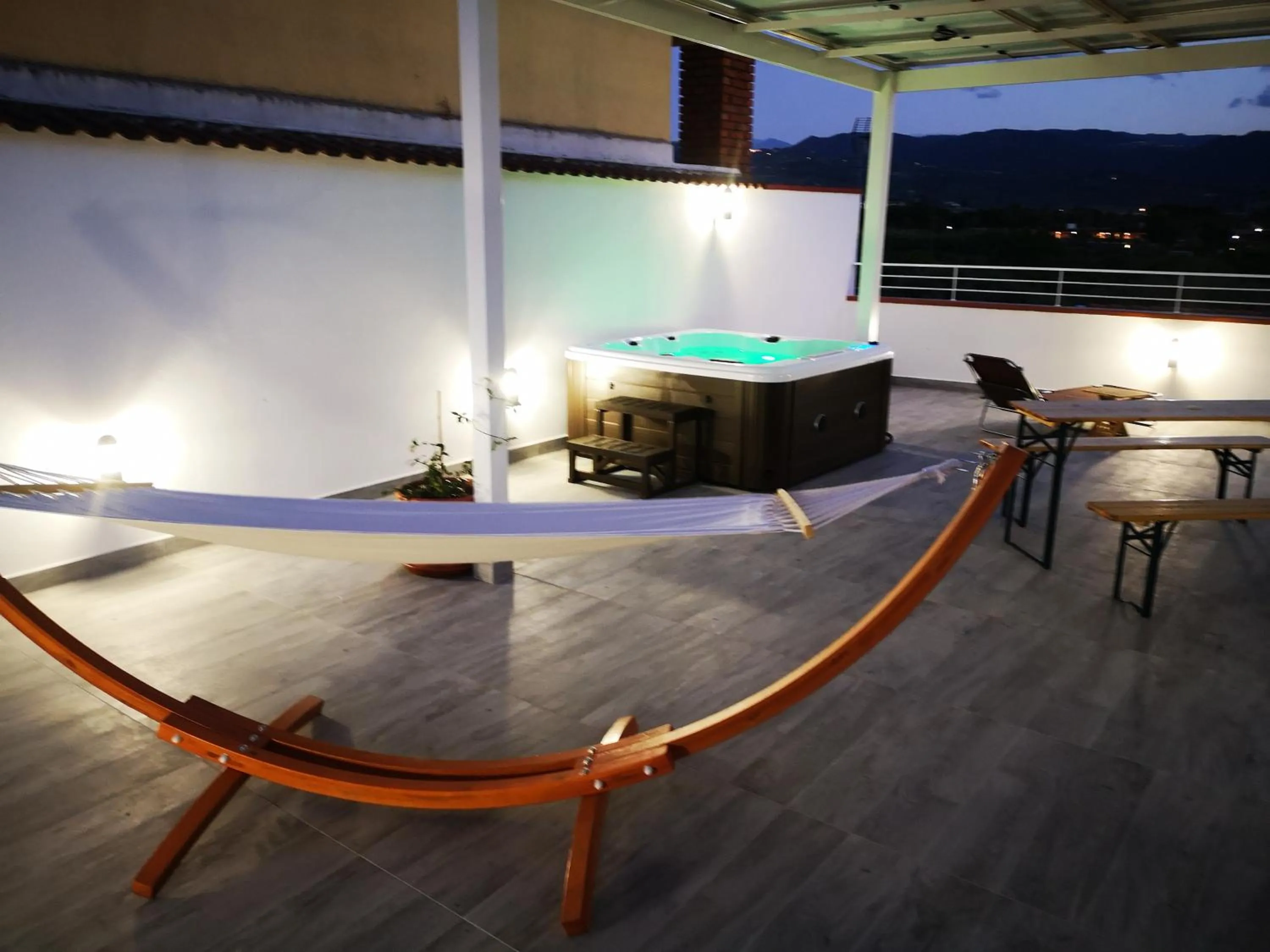 Hot Tub in B&B Tonnarella Beach