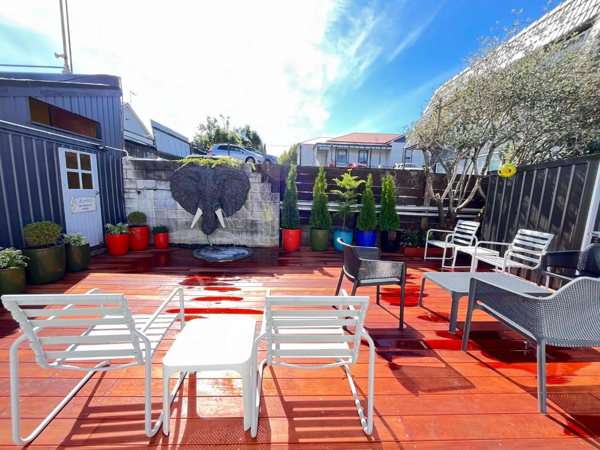 Garden in Kowhai Motel Rotorua