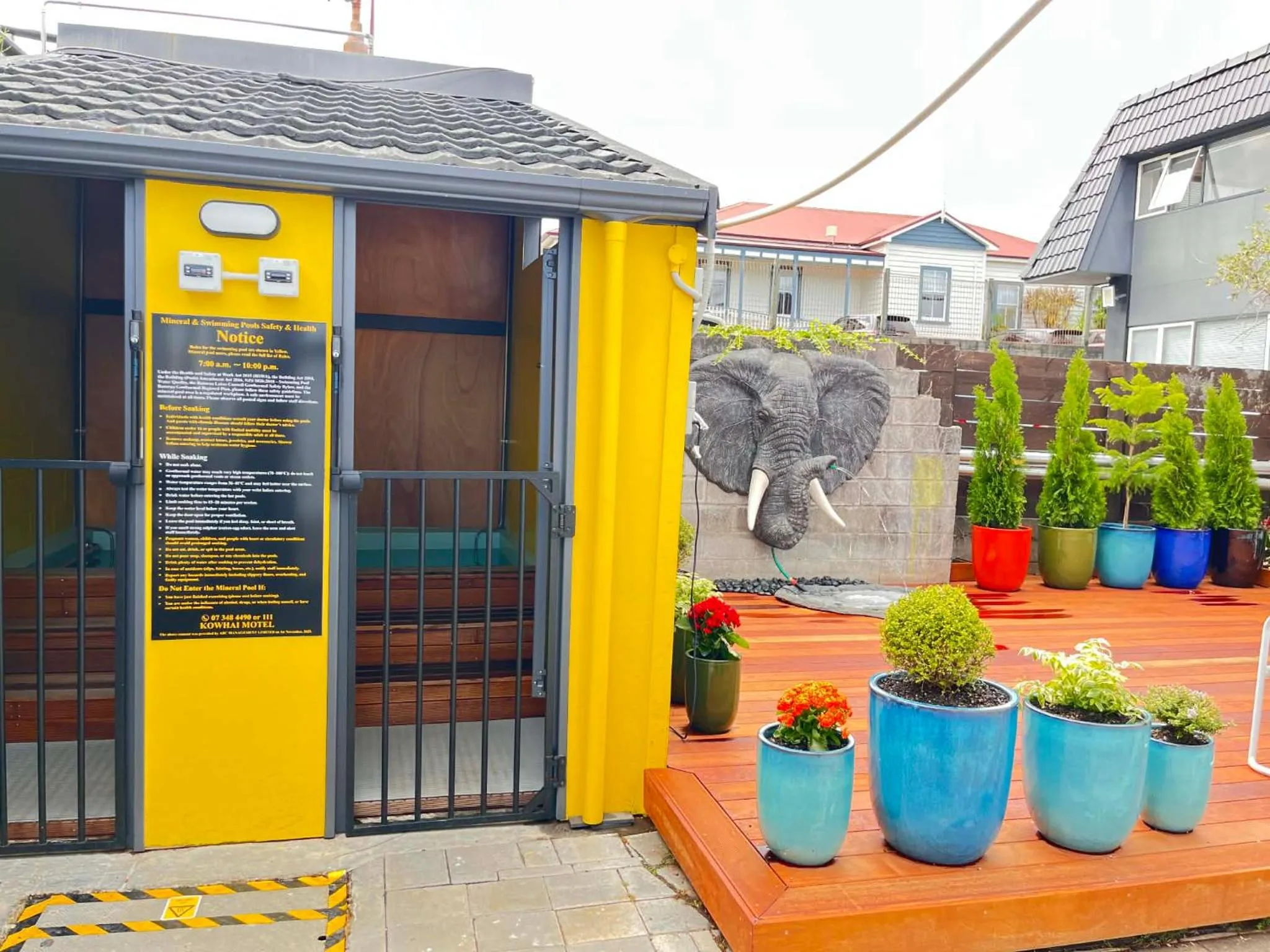 Garden in Kowhai Motel Rotorua