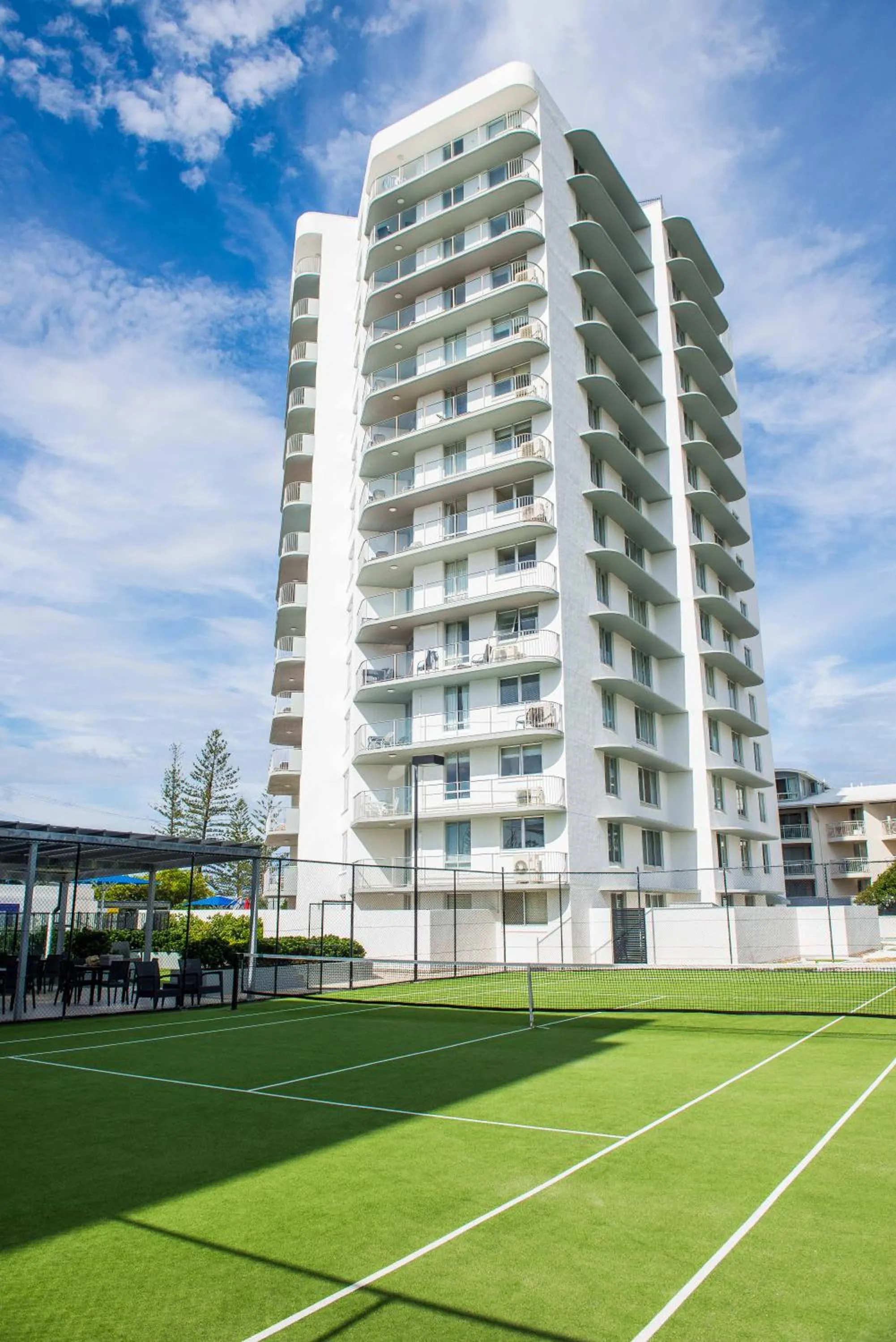 Tennis court in Mandolin Beachfront Resort