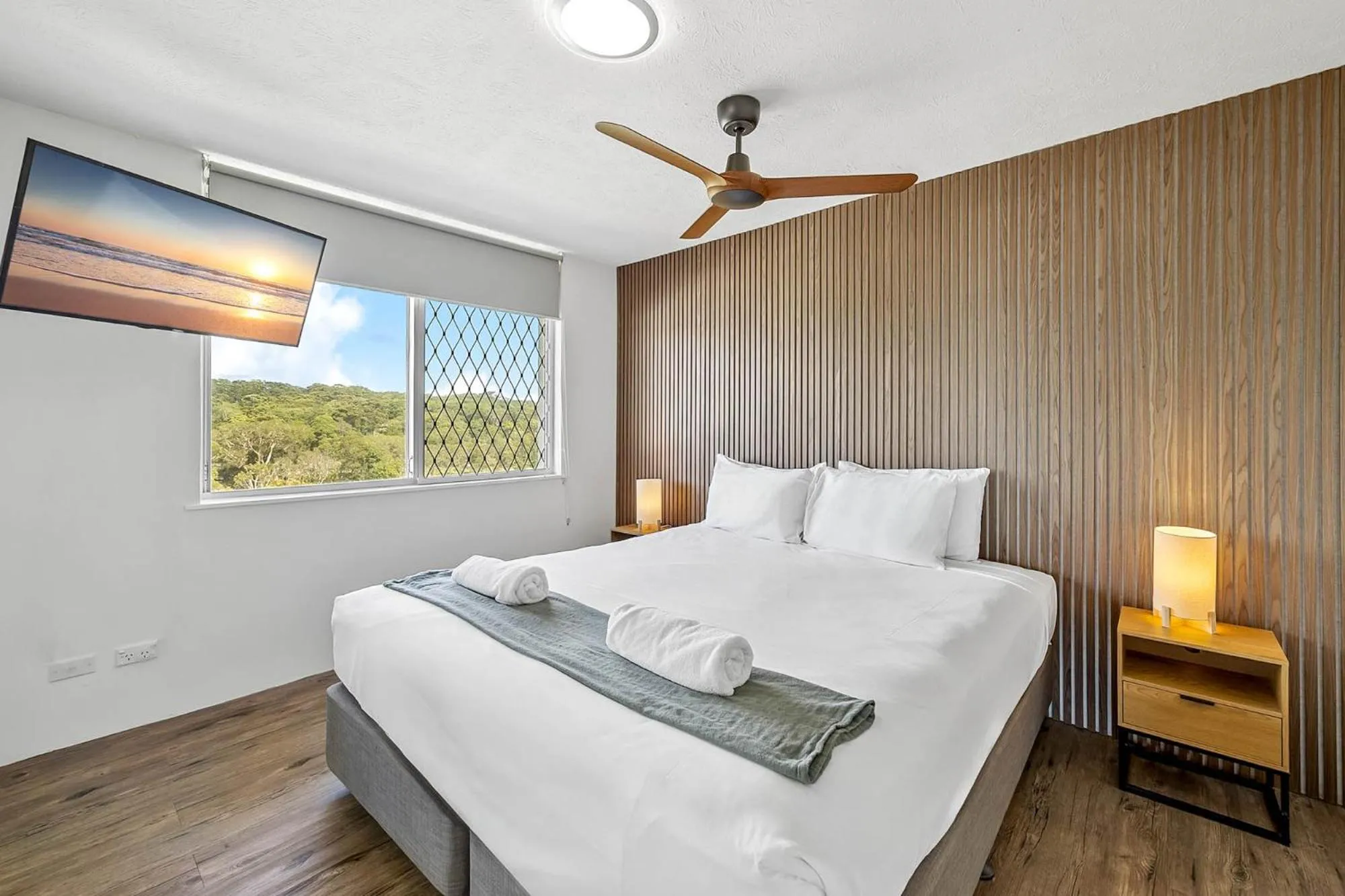 Bed in Mandolin Beachfront Resort