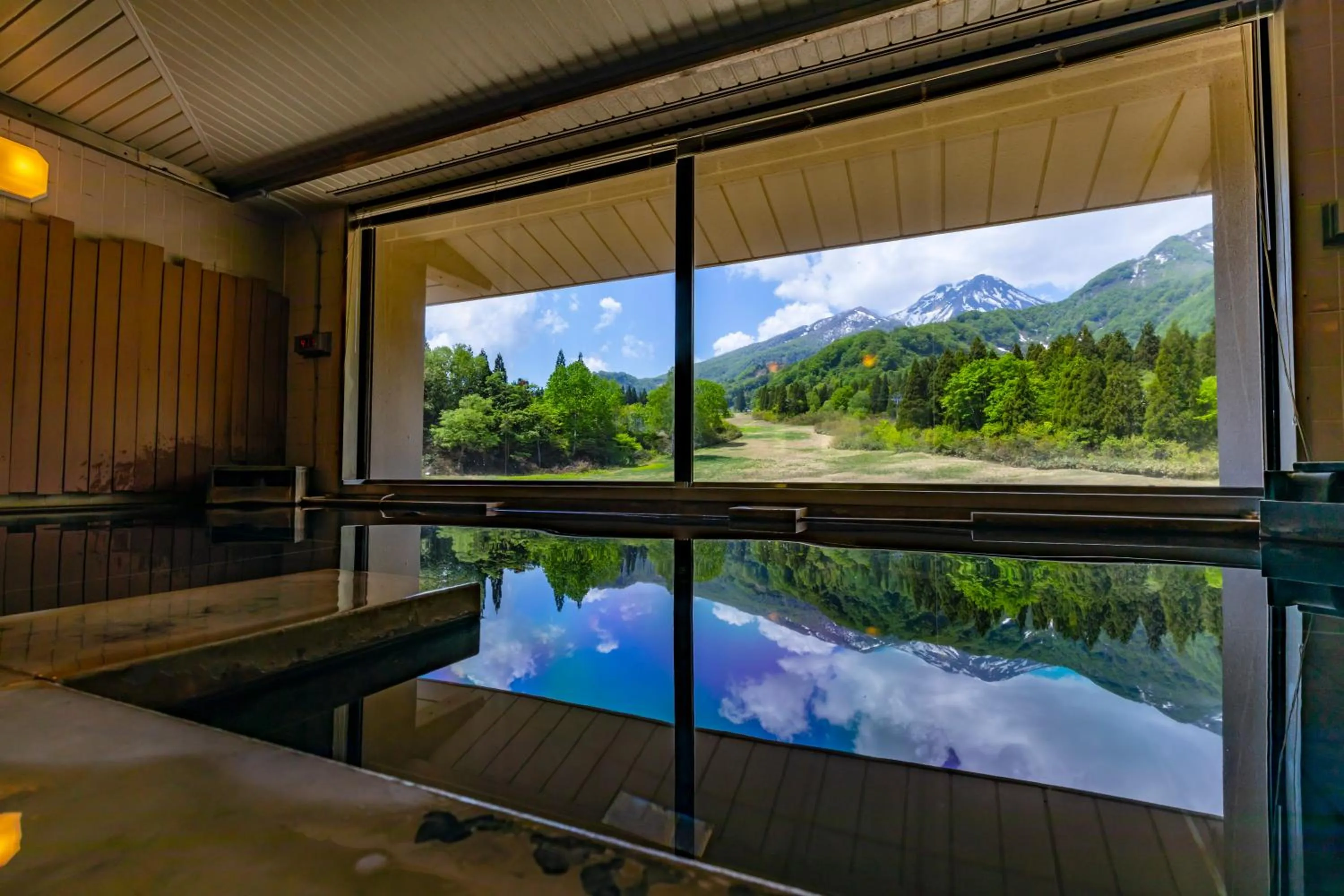 Hot Spring Bath in Kyukamura Myoko