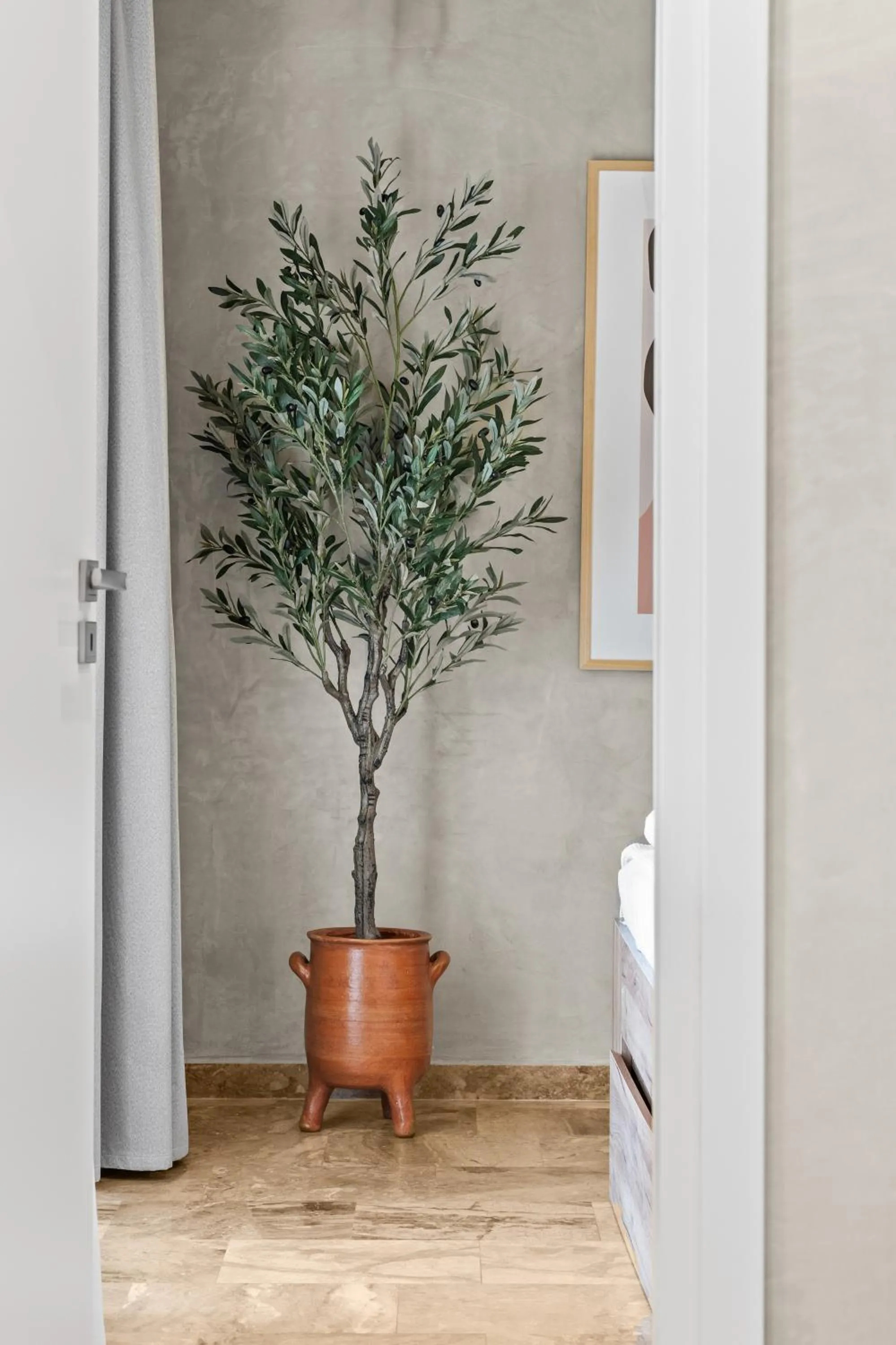 Seating area in Nikos Apartments