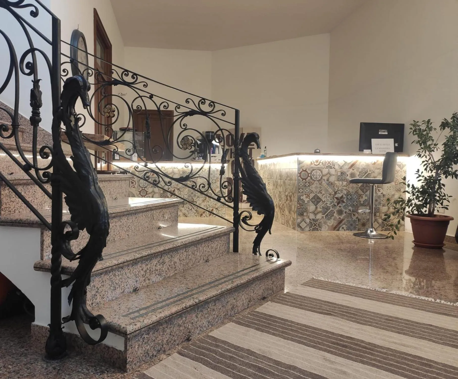 Lobby or reception in La Masseria Hotel Ristorante Centro Benessere