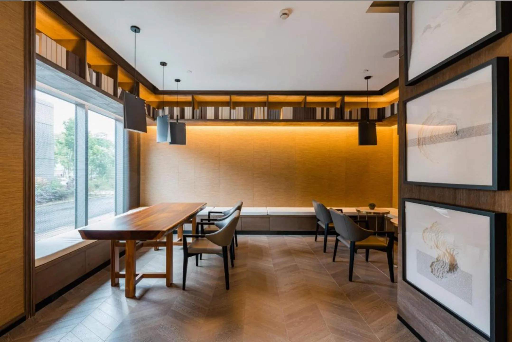 Seating area in Yunhe Yebo Hotel (Shanghai International Tourism Resort Pudong Airport)