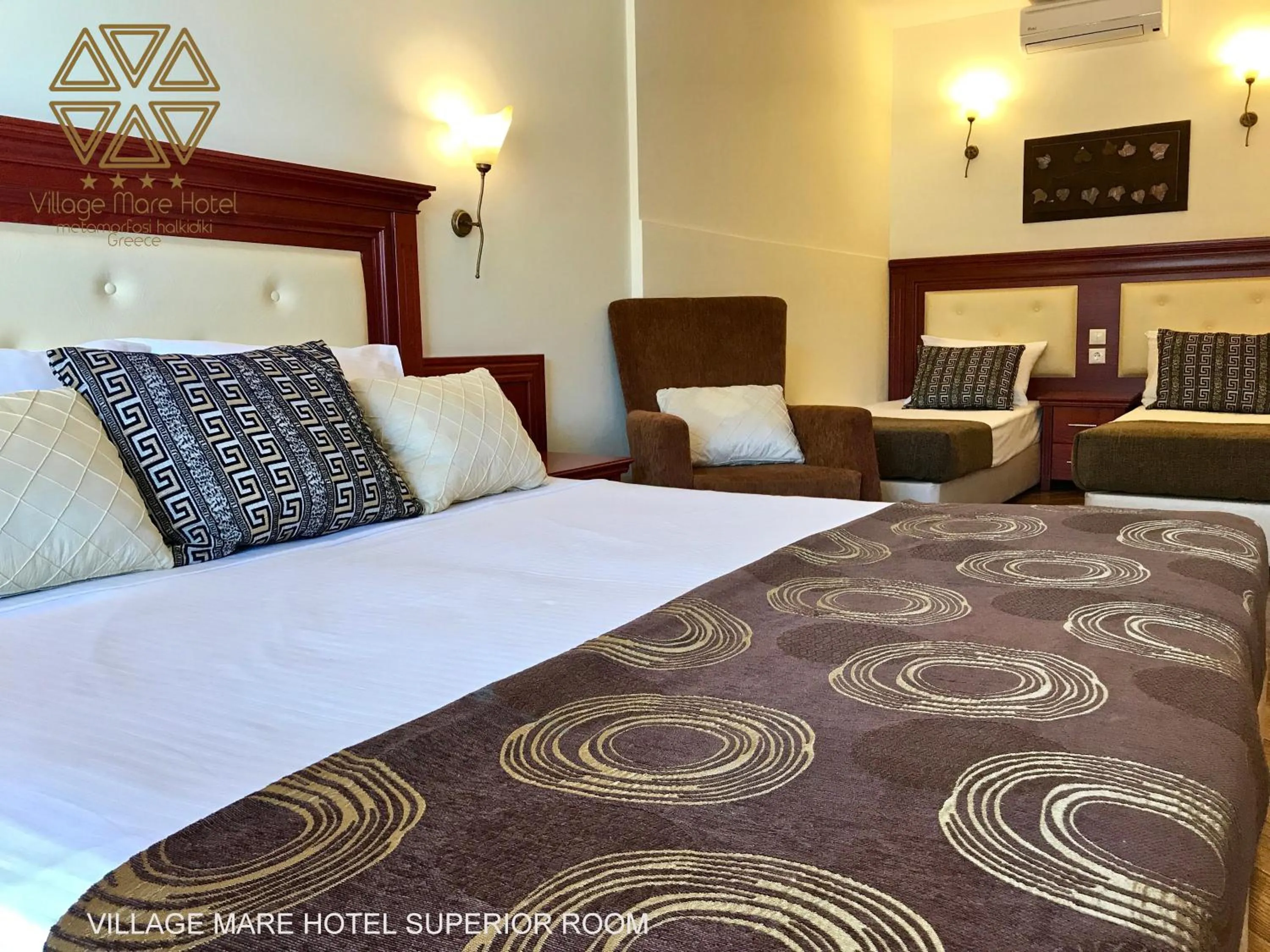 Patio, Bed in Village Mare