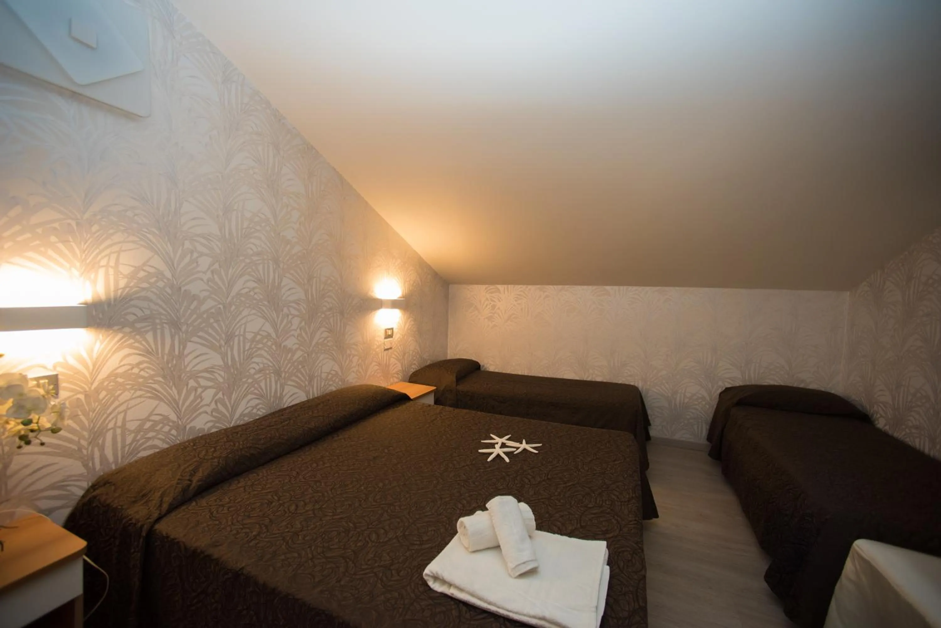 Bed in Hotel Ermeti B&B Brunch