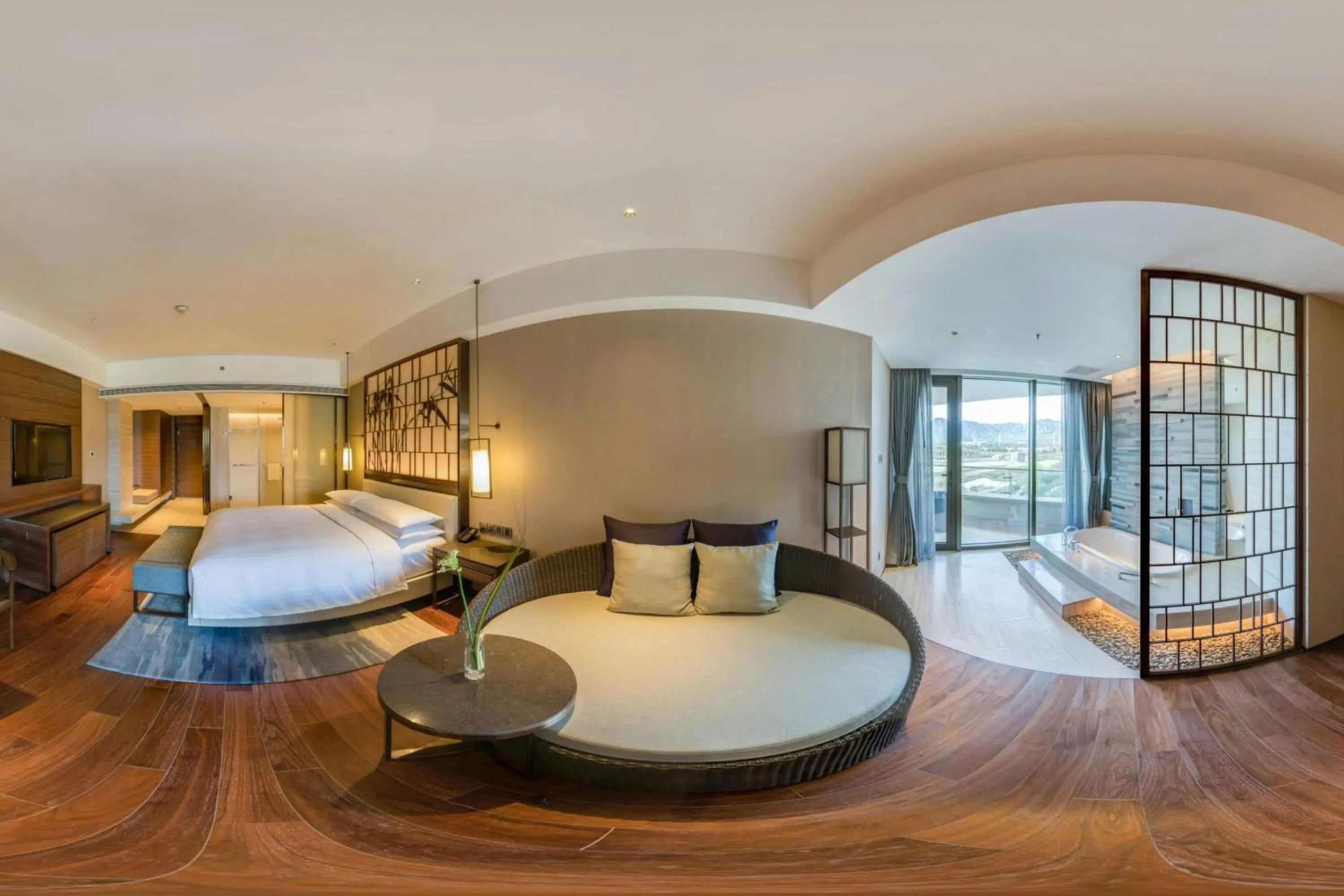 Photo of the whole room, Bed in Beijing Marriott Hotel Changping