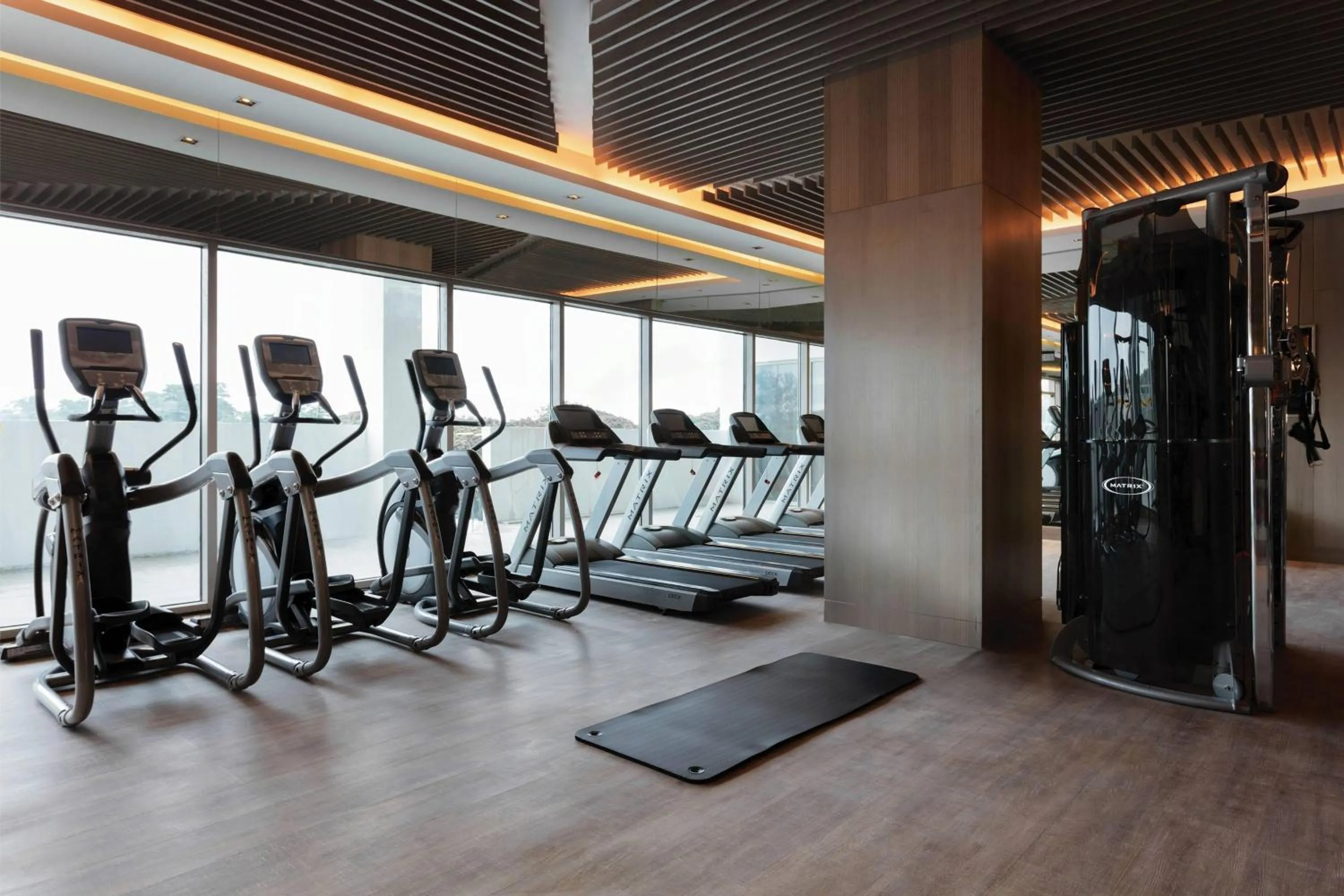 Fitness centre/facilities in Clark Marriott Hotel
