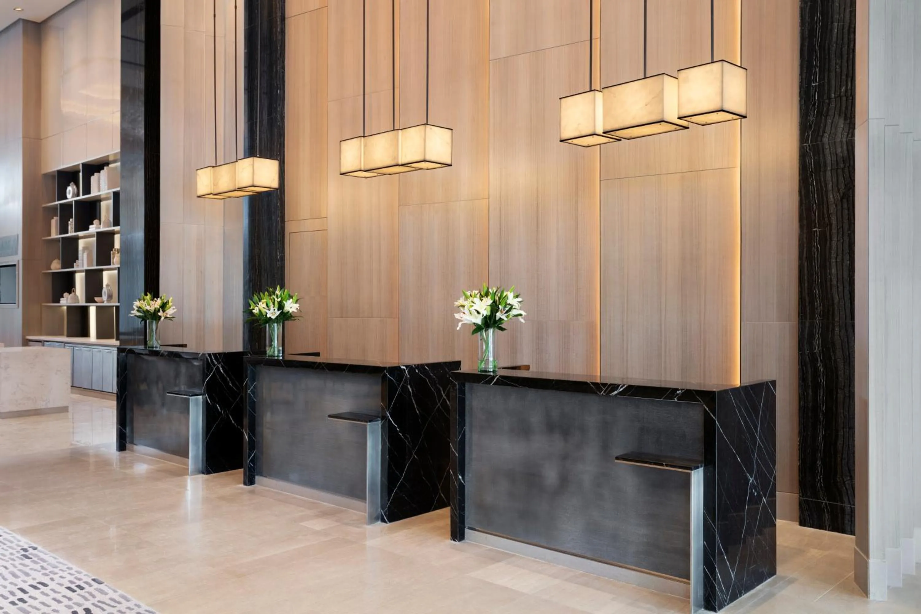 Lobby or reception in Clark Marriott Hotel