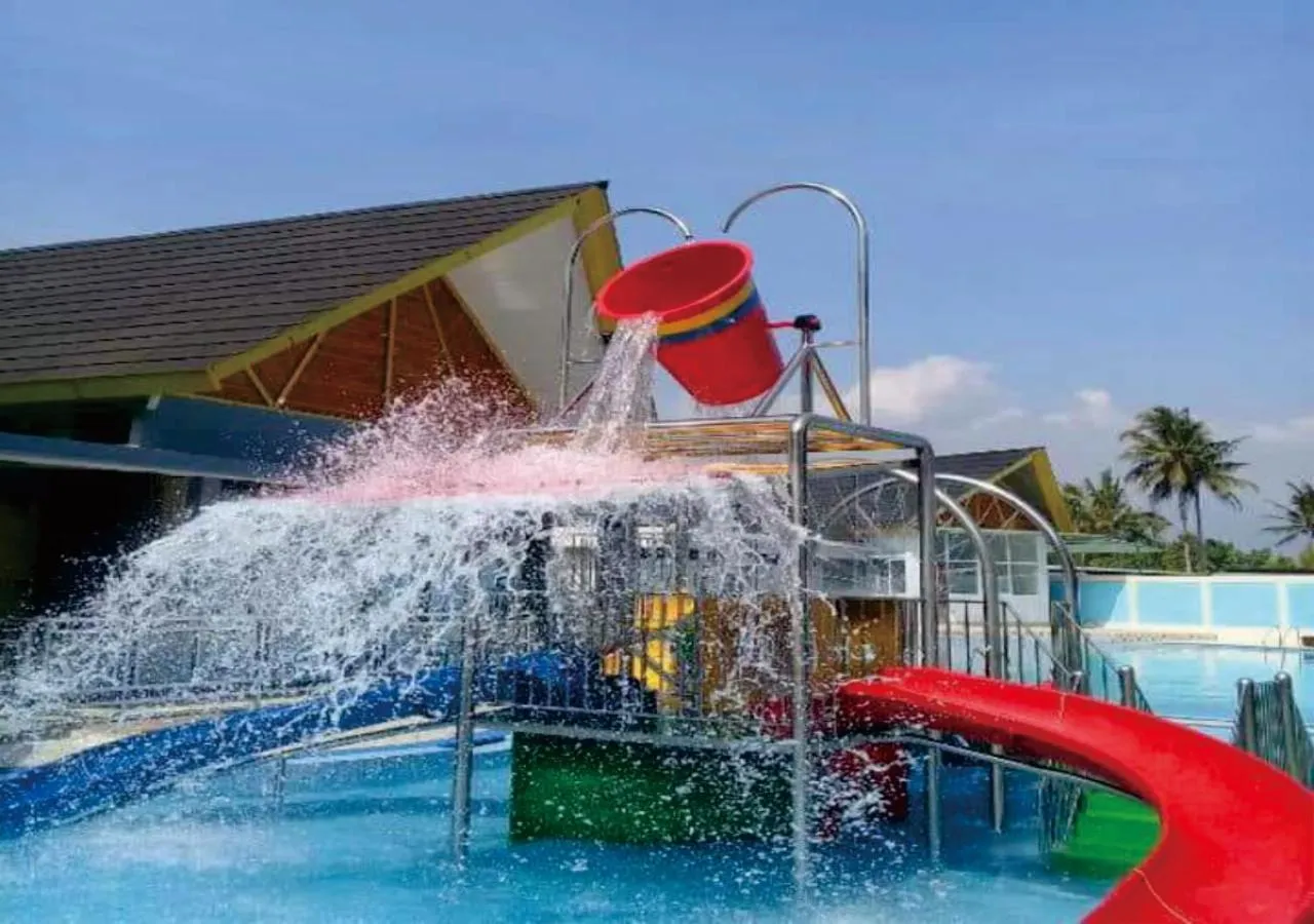 Pool view in Cahaya Villa Garut
