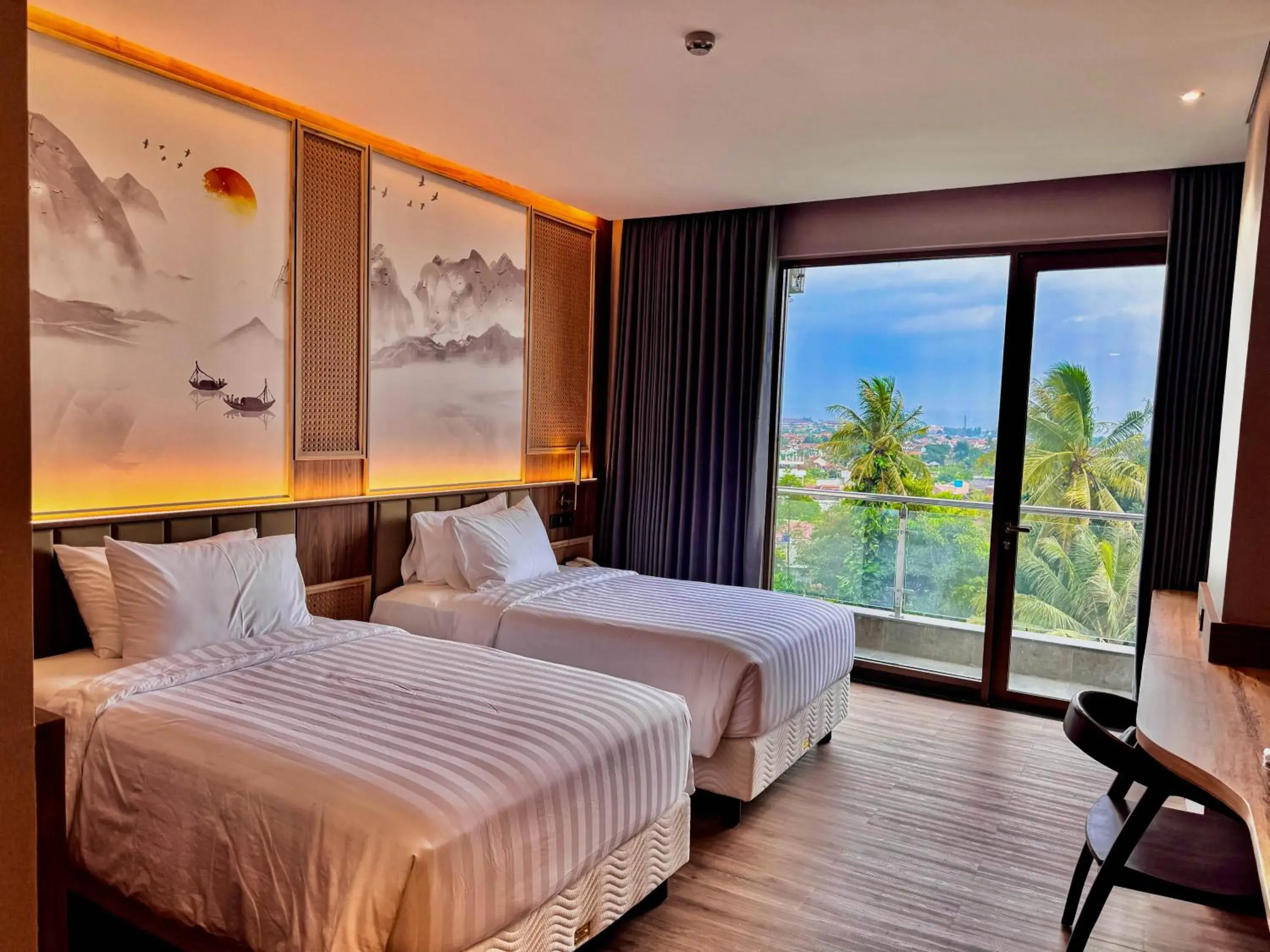 Junior Suite Twin with Balcony in Cahaya Villa Garut Junior Suite Twin with Balcony in Cahaya Villa Garut