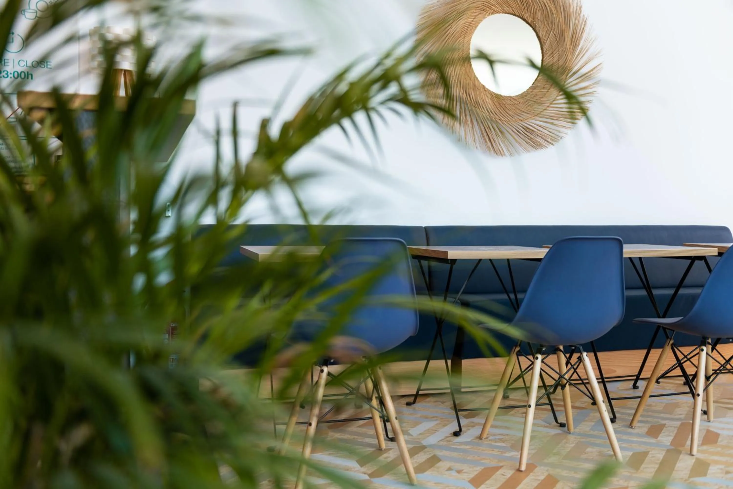 Seating area in TAKE SURF Hostel Conil