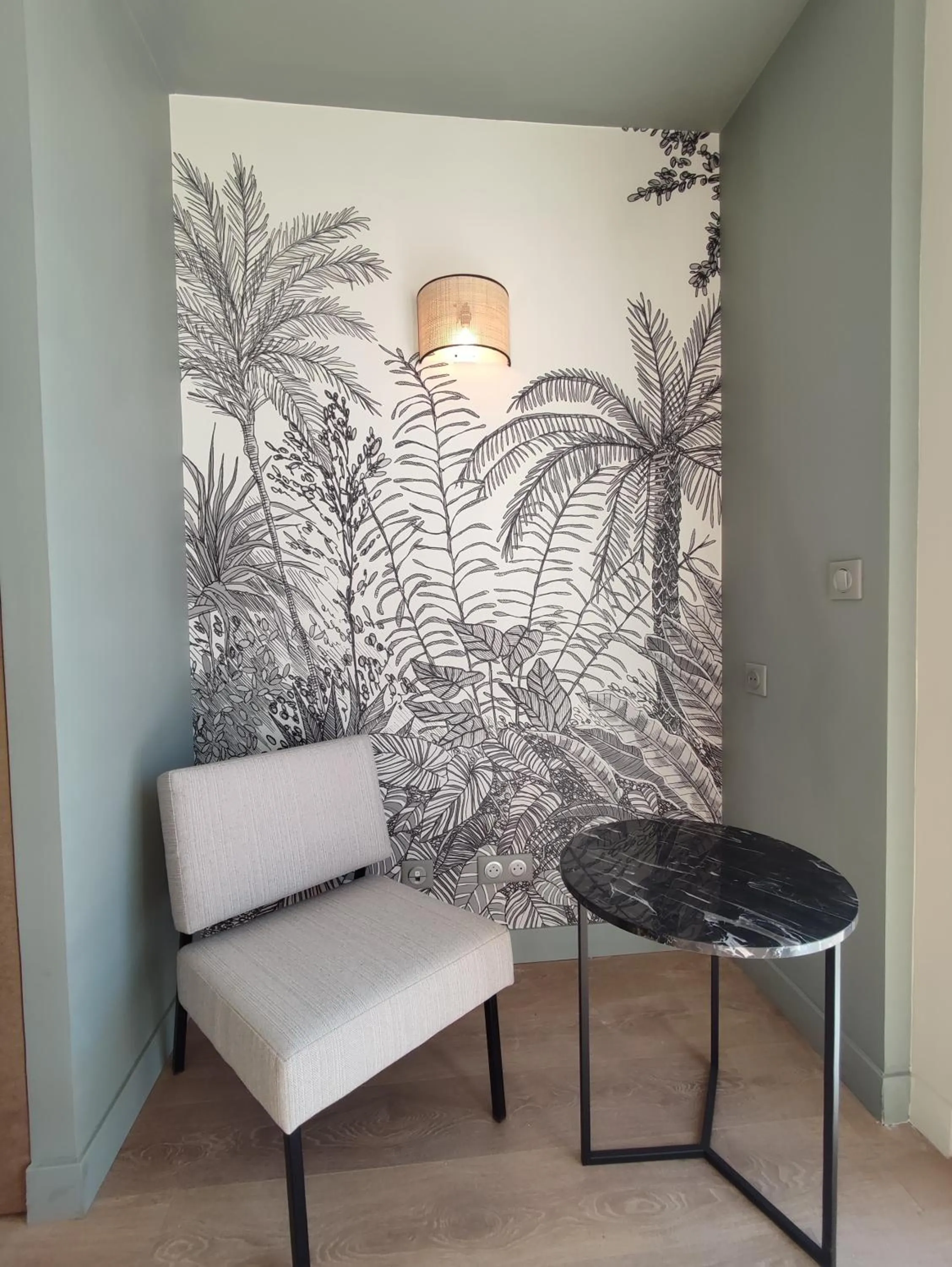 Seating area in Les Galets Hôtel et B&B