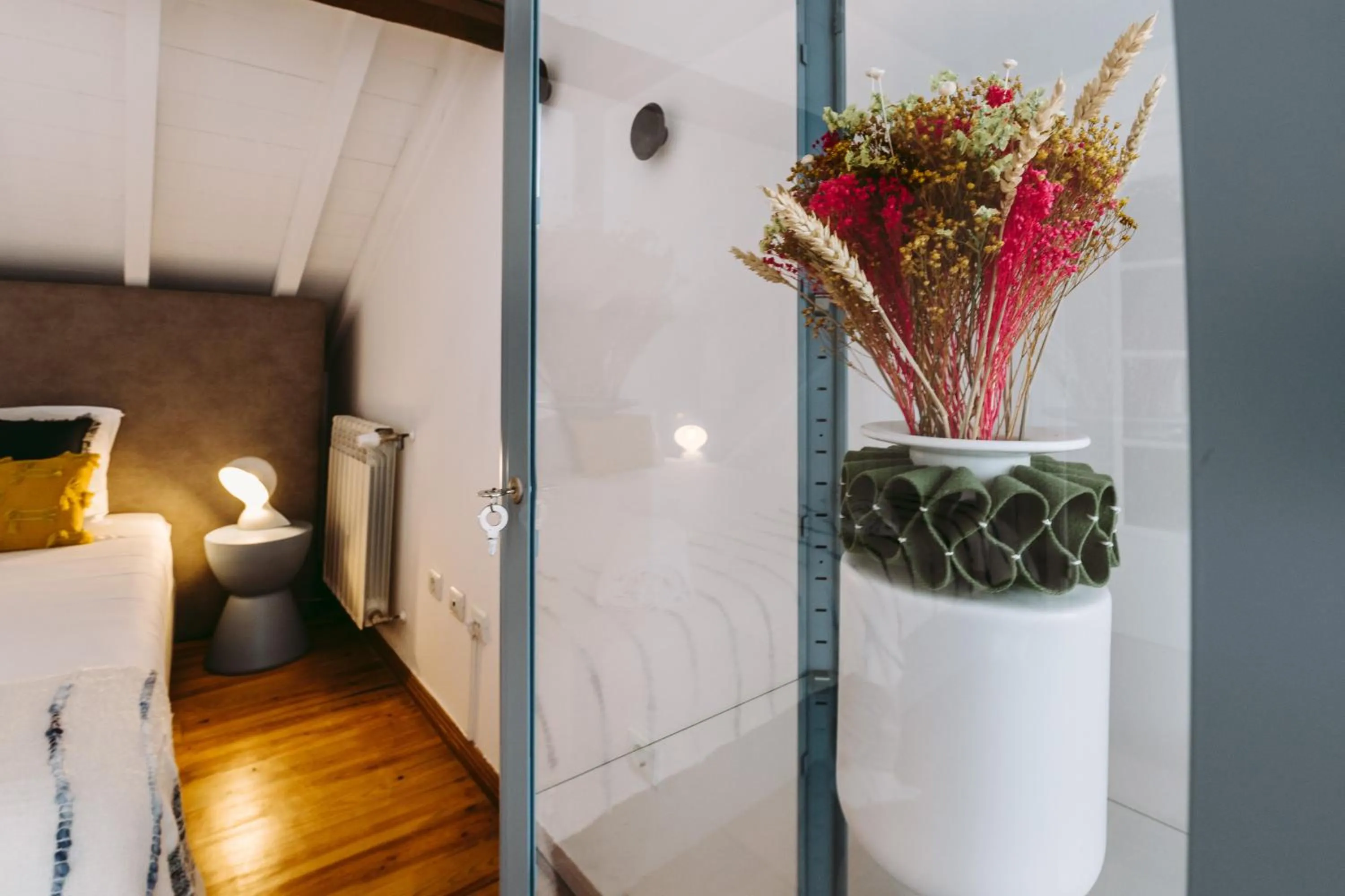 Decorative detail, Bed in 19 Tile Ceramic Concept - by Unlock Hotels