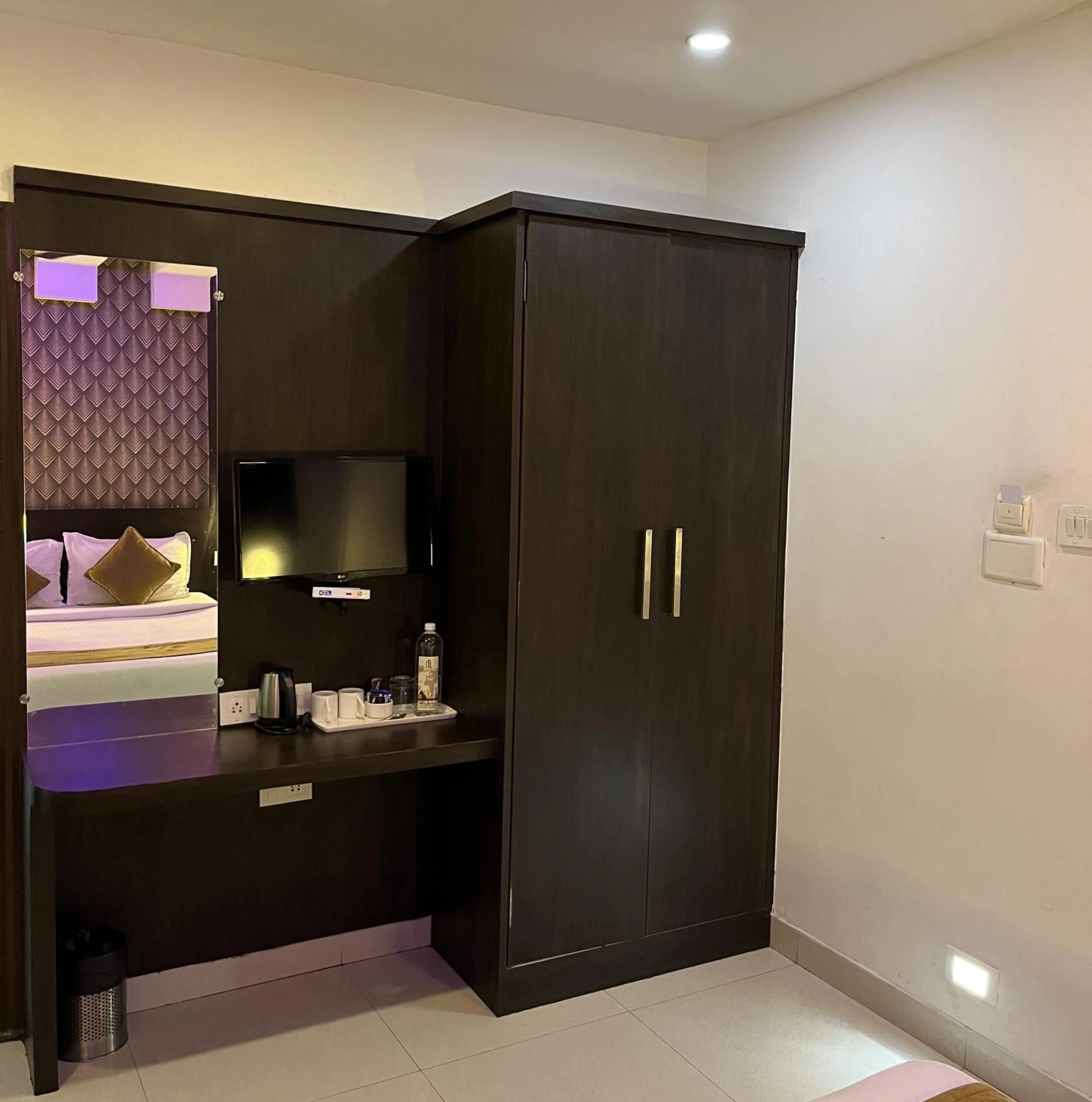 TV and multimedia, Bed in The Porch Inn Hotel & Service Apartments Near Nimhans Hospital