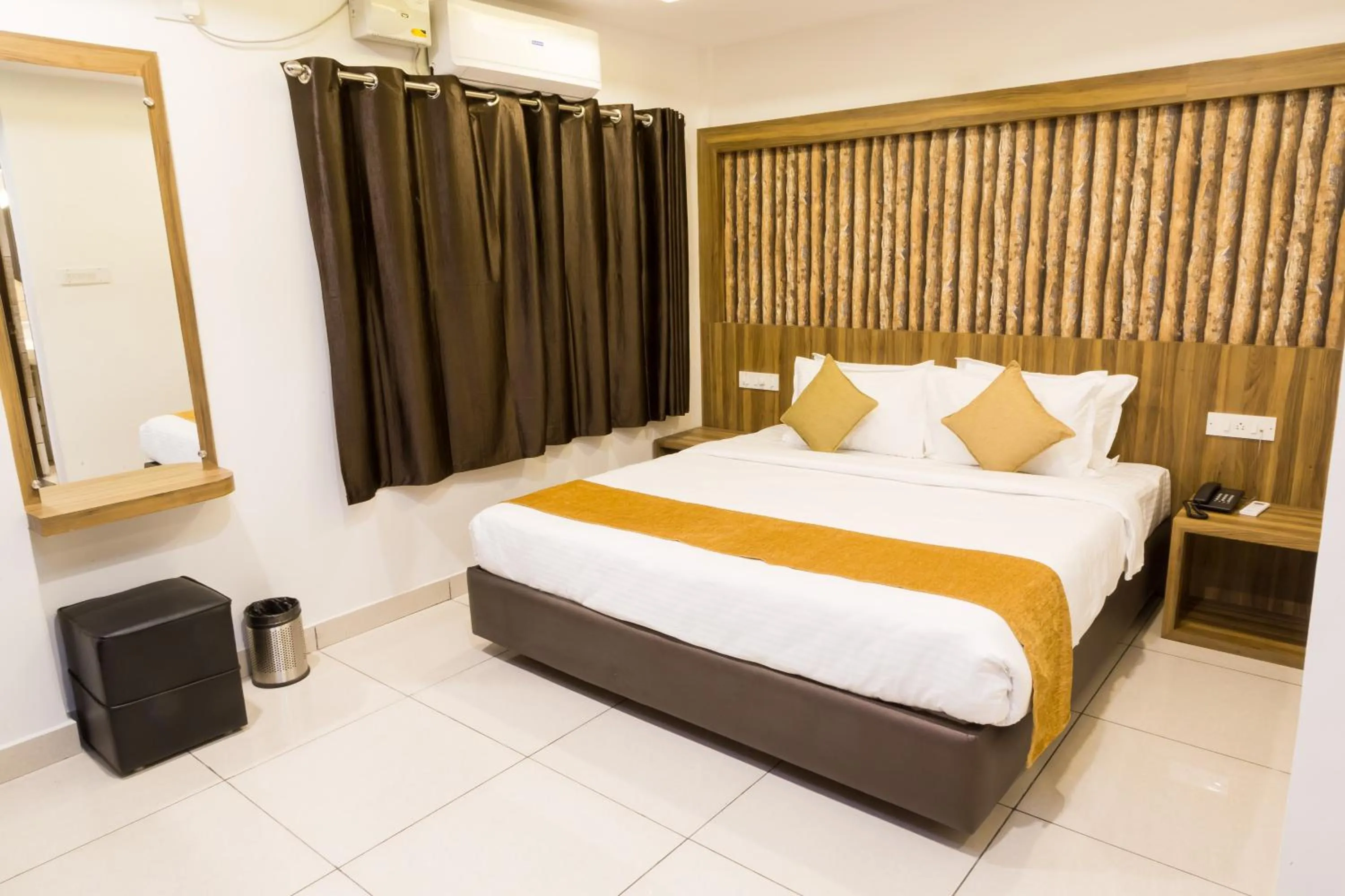 Bed in The Porch Inn Hotel & Service Apartments Near Nimhans Hospital