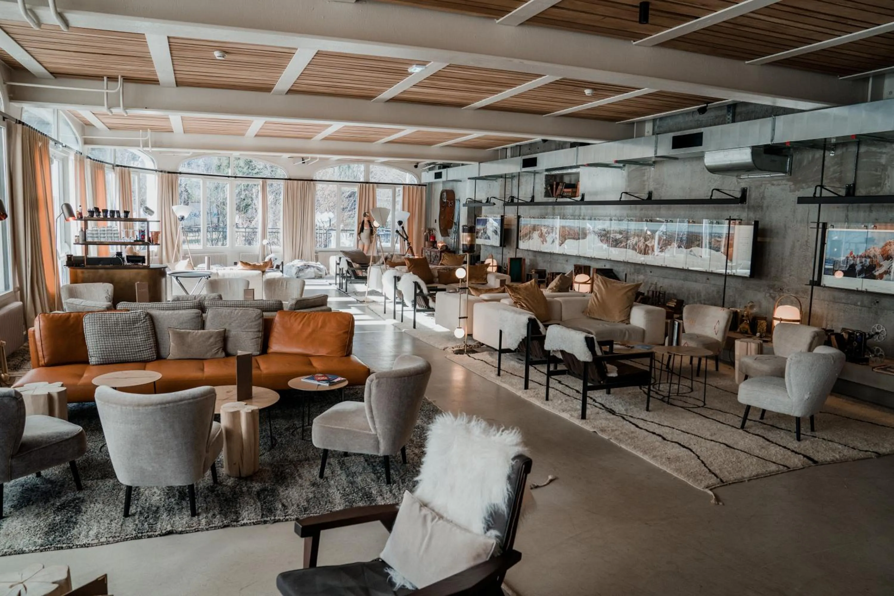Lounge or bar in La Folie Douce Hotels Chamonix
