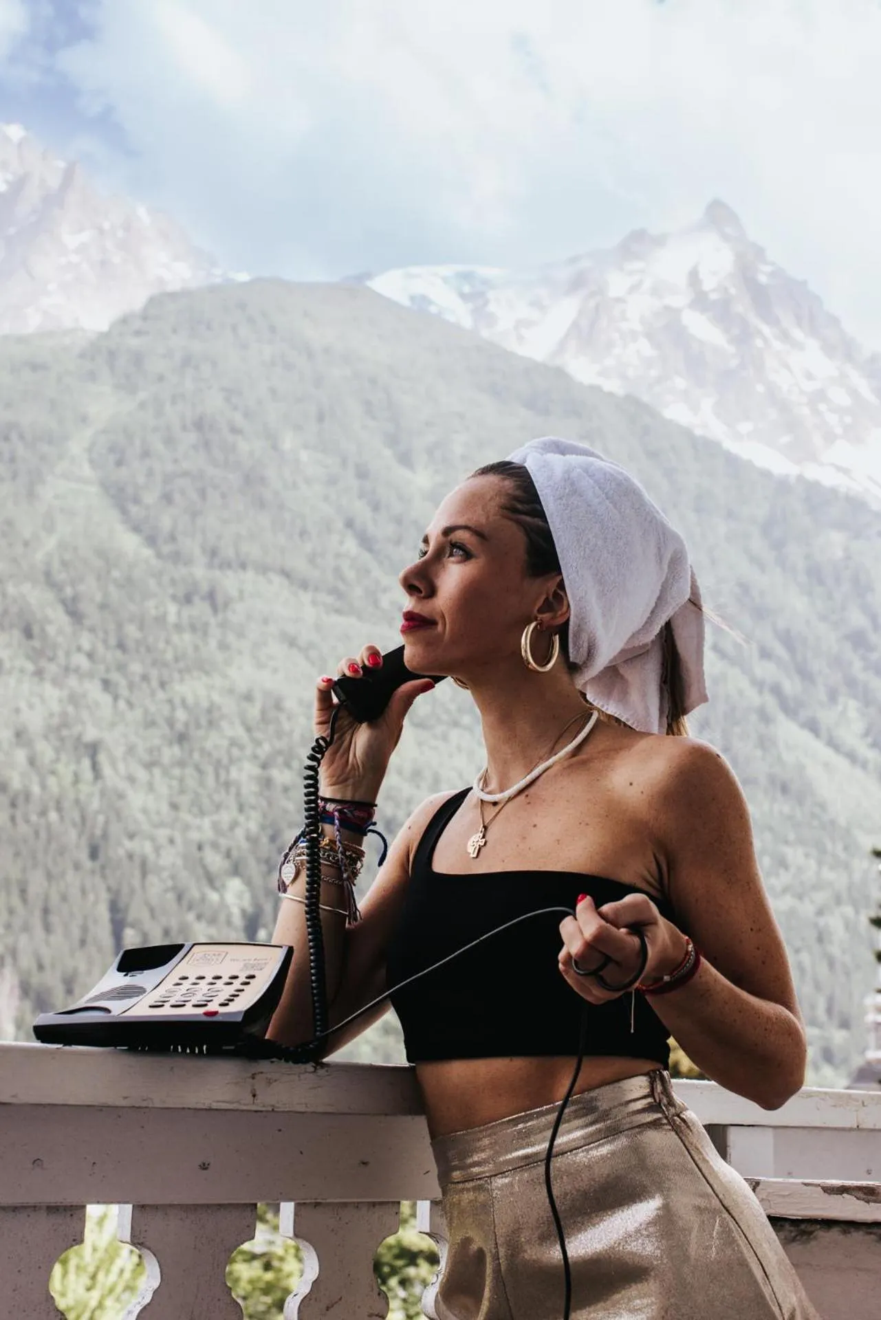 Balcony/Terrace in La Folie Douce Hotels Chamonix