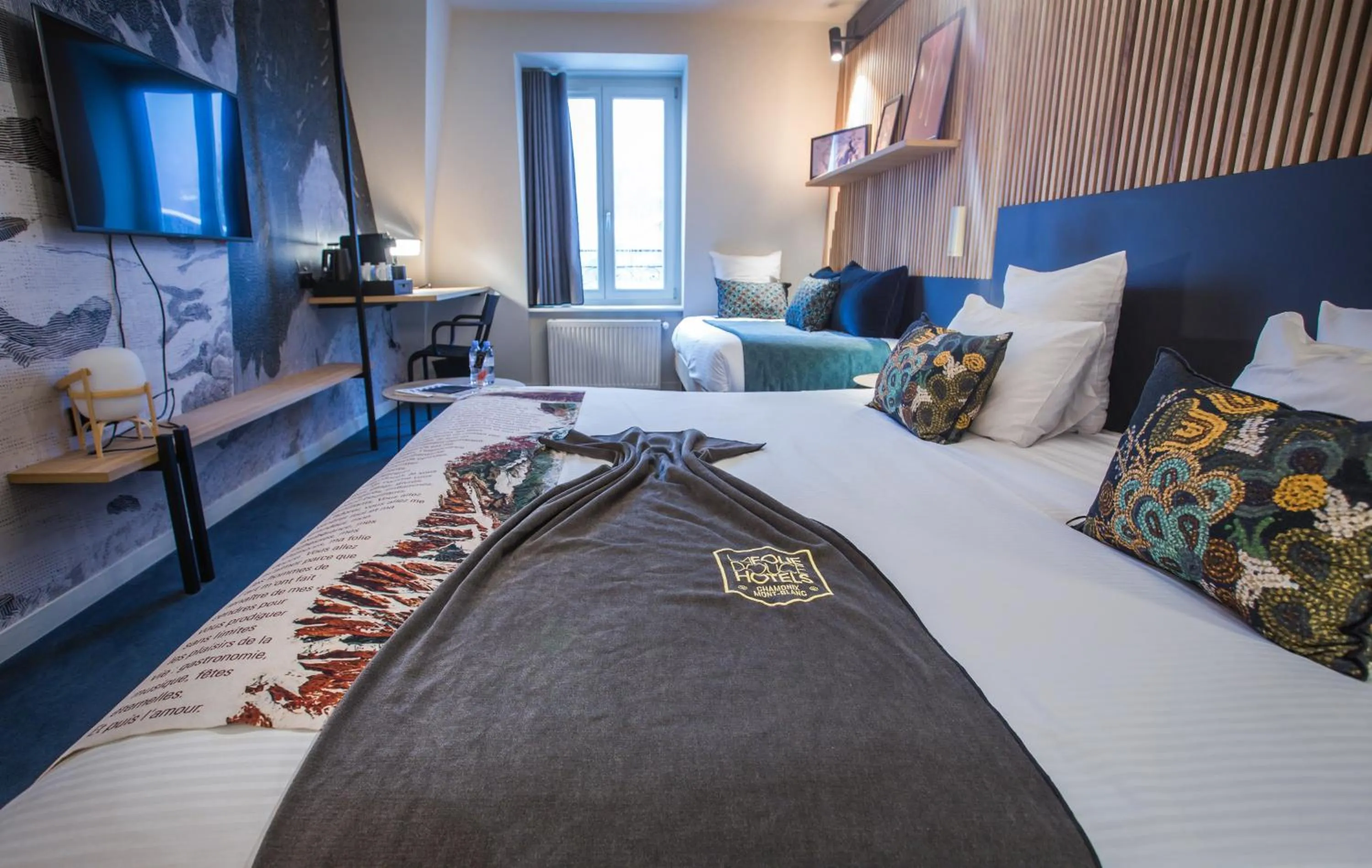 Bed in La Folie Douce Hotels Chamonix