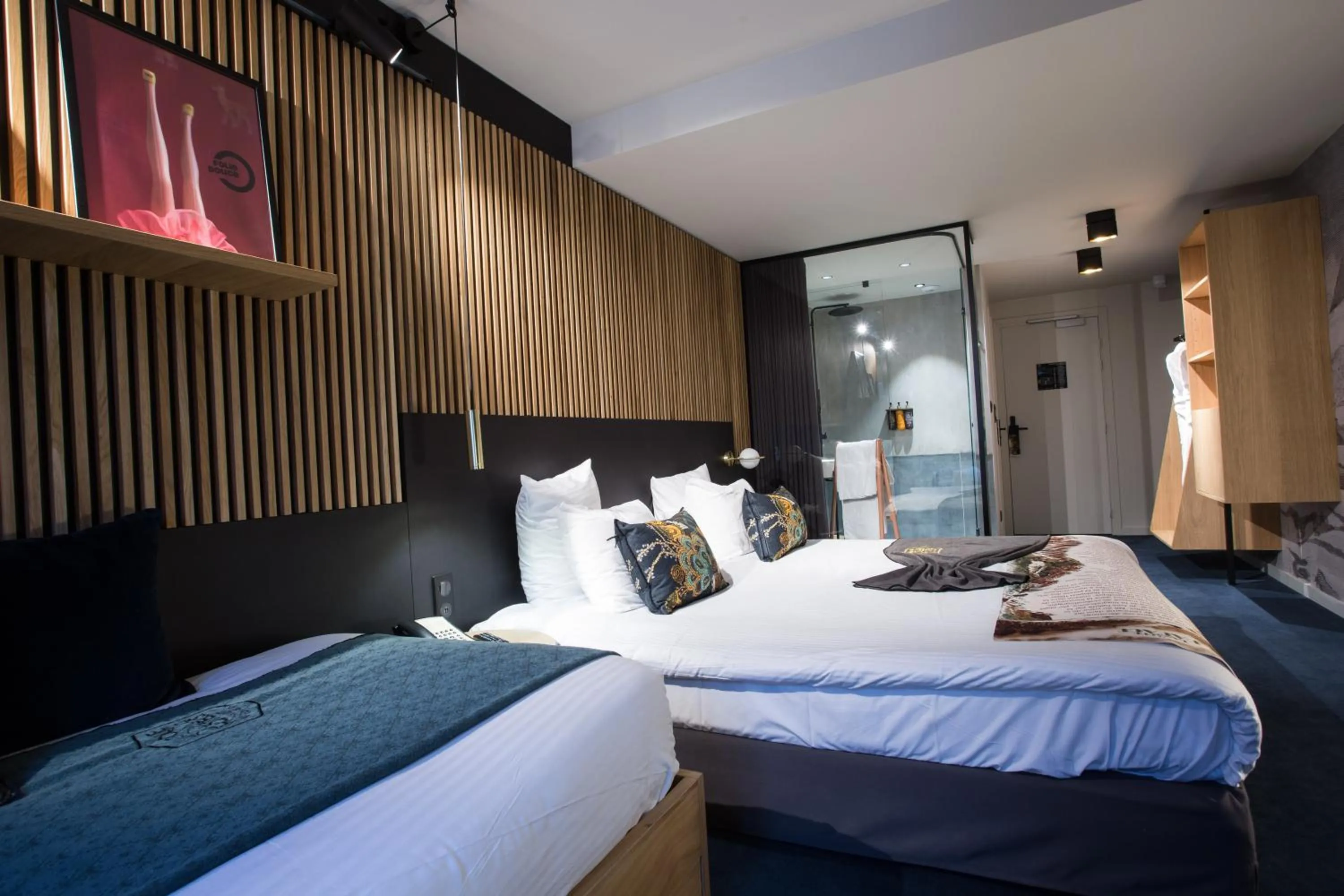Bed in La Folie Douce Hotels Chamonix