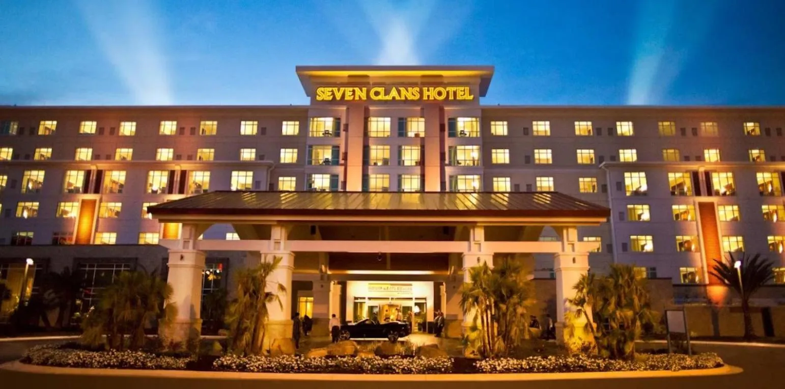 Property building in Seven Clans Hotel at Coushatta