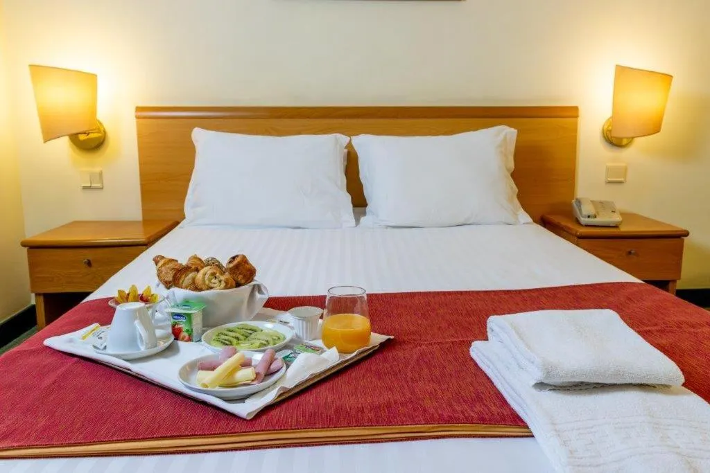 Bed in Flag Hotel Guimarães Fafe