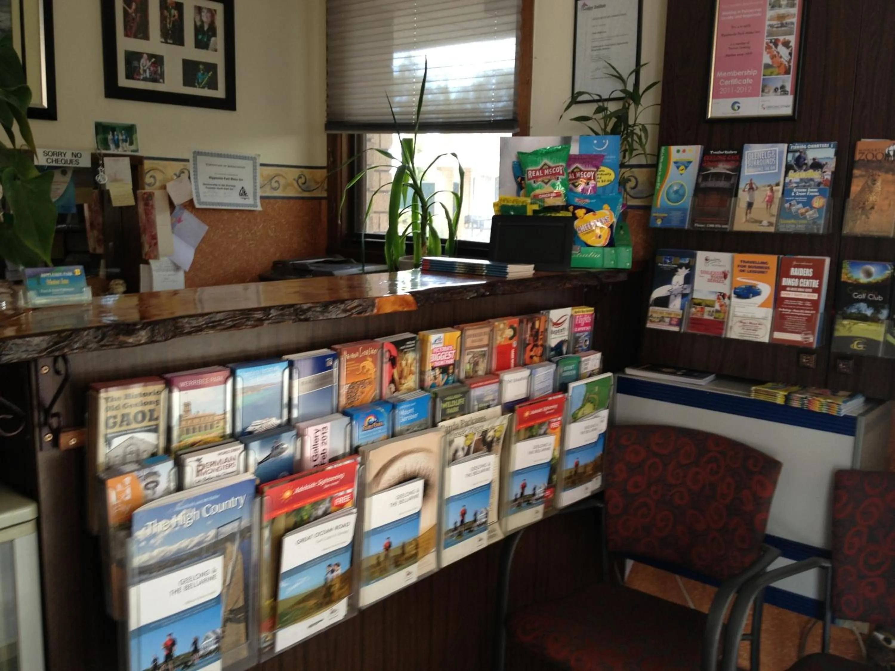 Lobby or reception in Rippleside Park Motor Inn