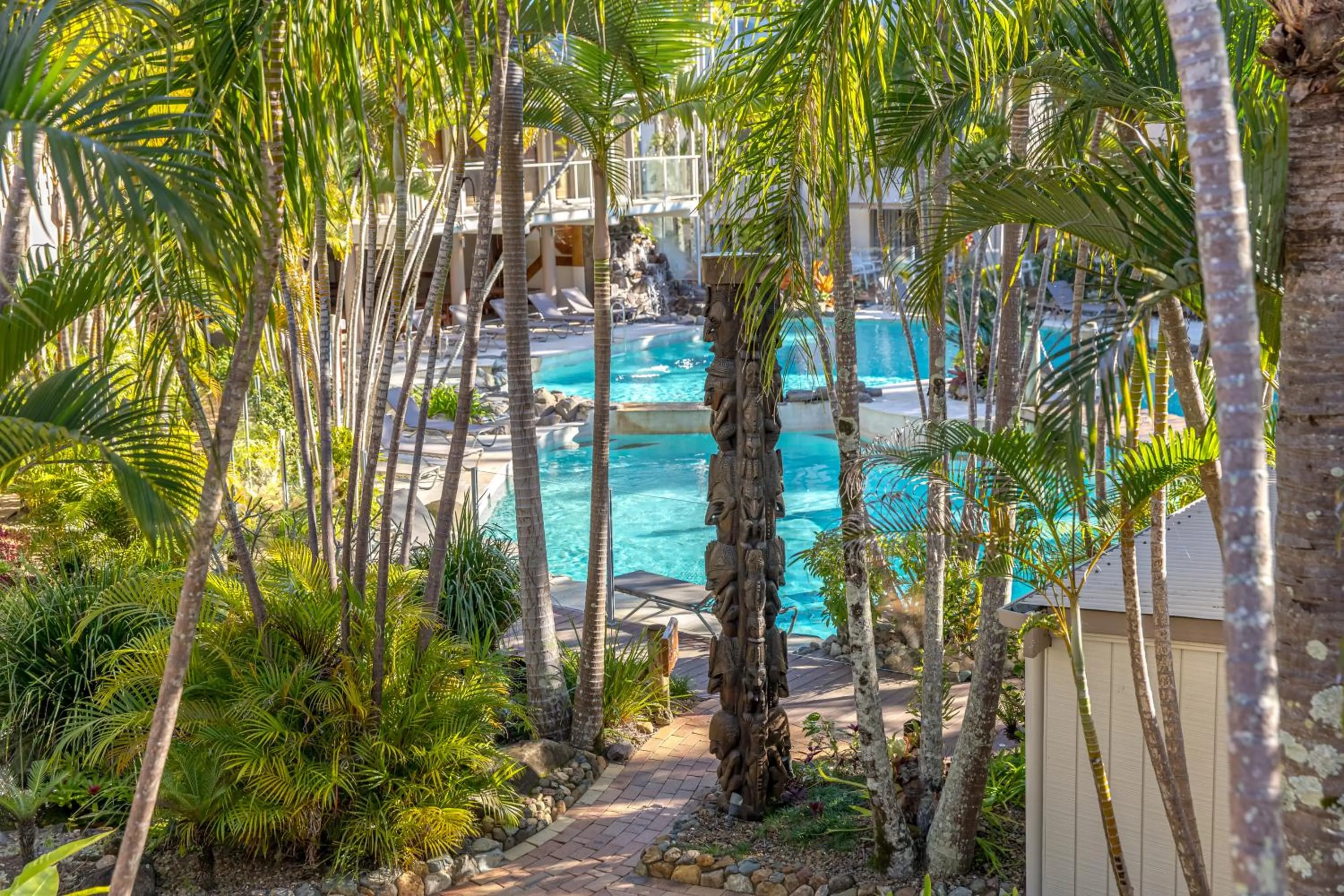 Patio in The Islander Noosa Resort