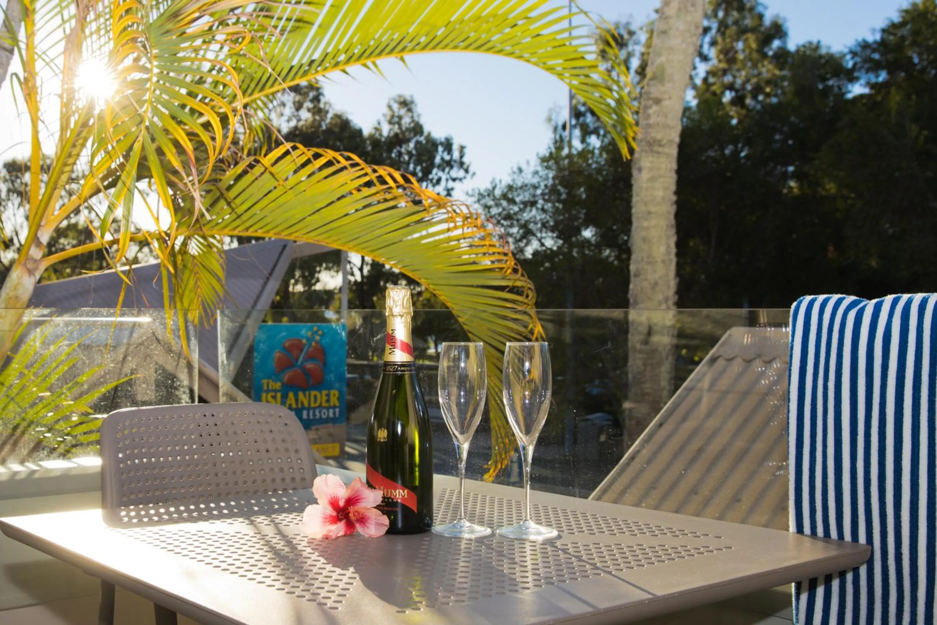 Patio in The Islander Noosa Resort