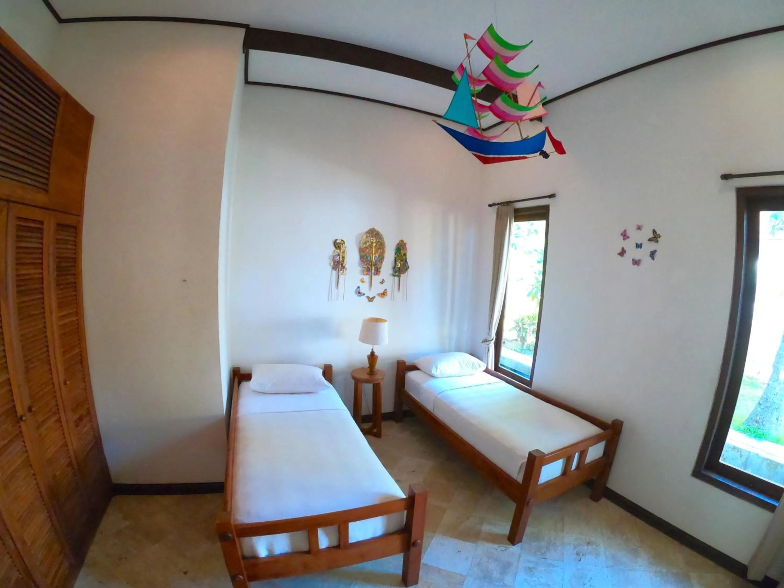 Bed in Agung Bali Nirwana Villas and Spa