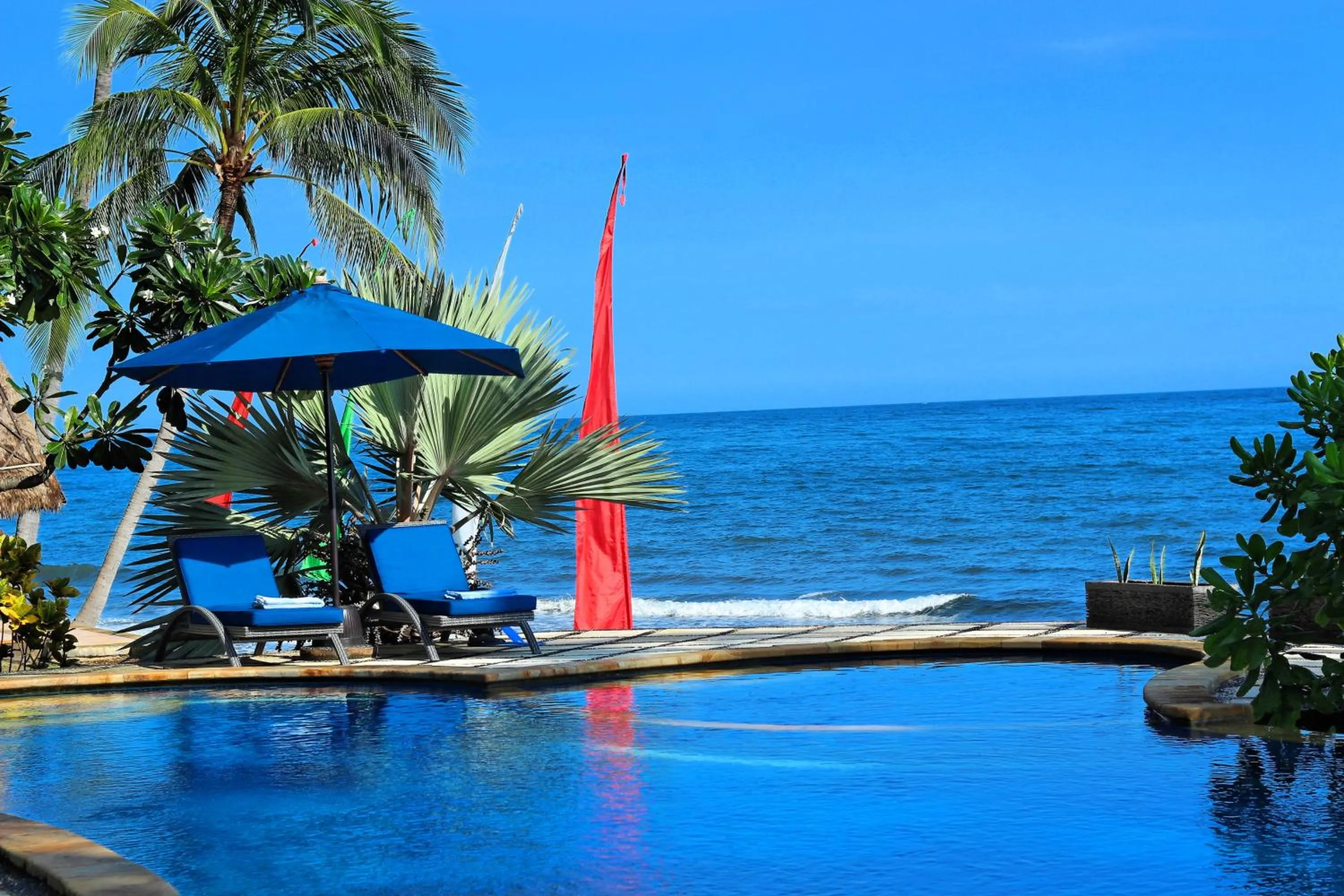 Pool view in Agung Bali Nirwana Villas and Spa