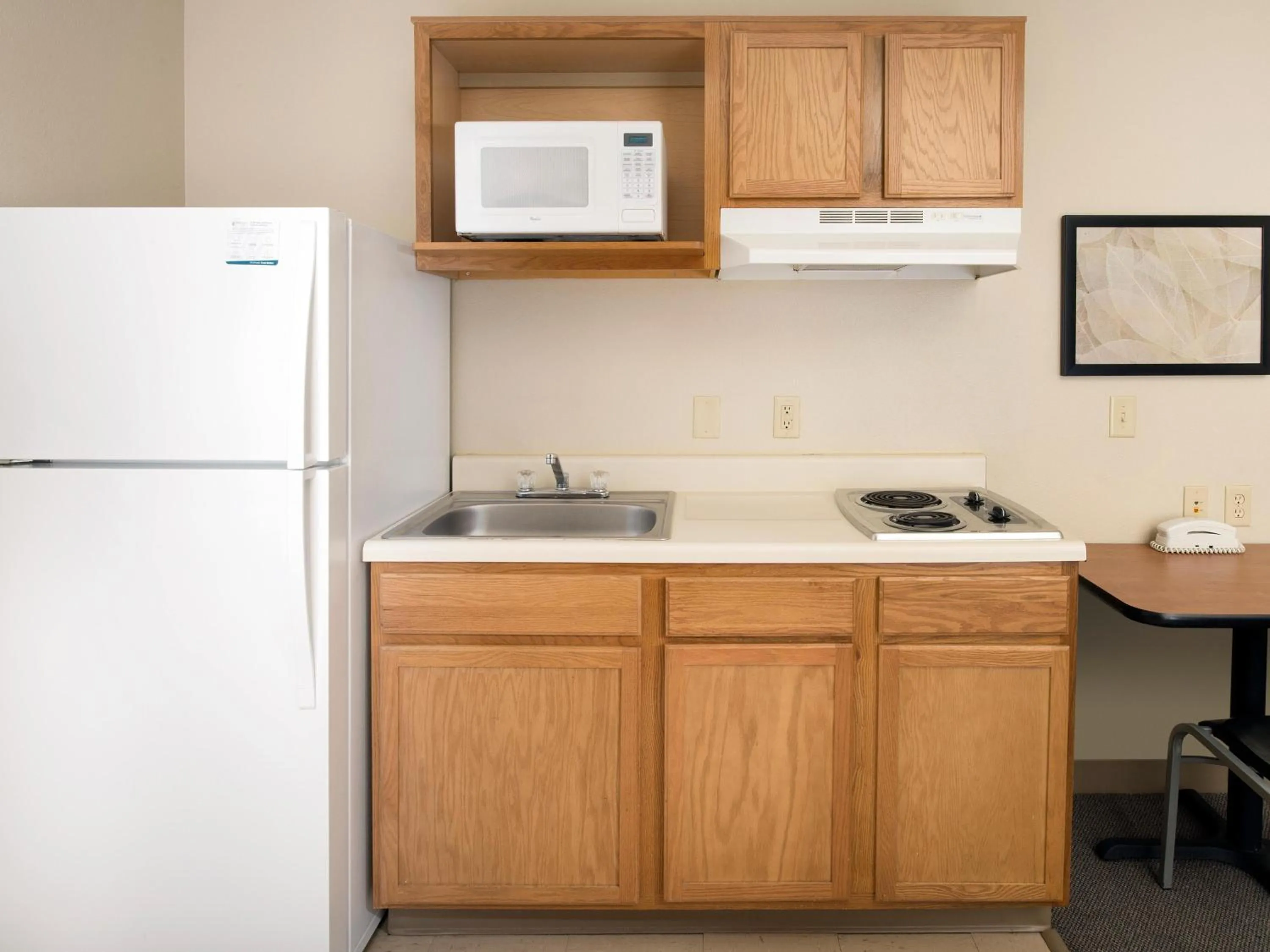Kitchen or kitchenette in WoodSpring Suites Wilkes-Barre
