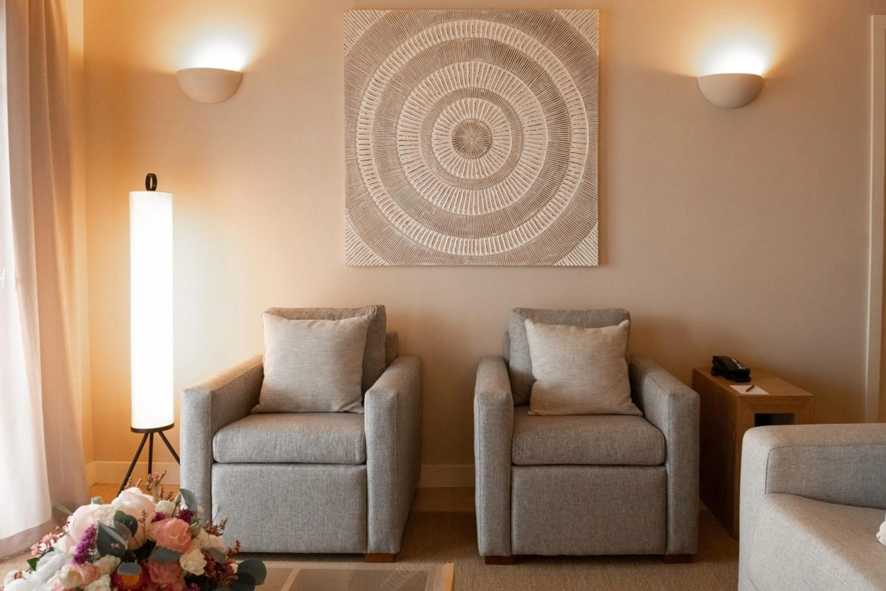 Living room in Domes Lake Algarve, Autograph Collection