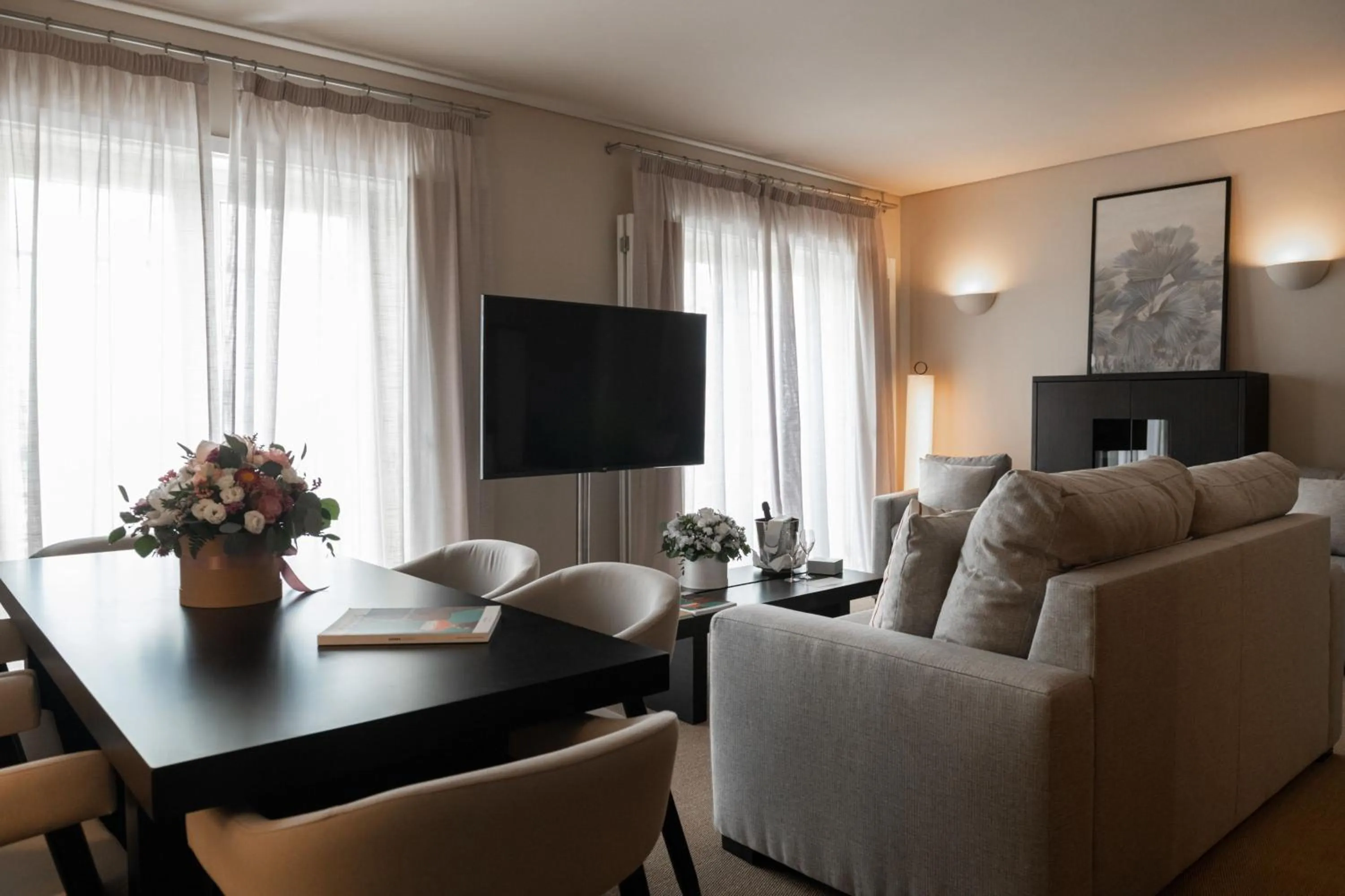 Living room in Domes Lake Algarve, Autograph Collection