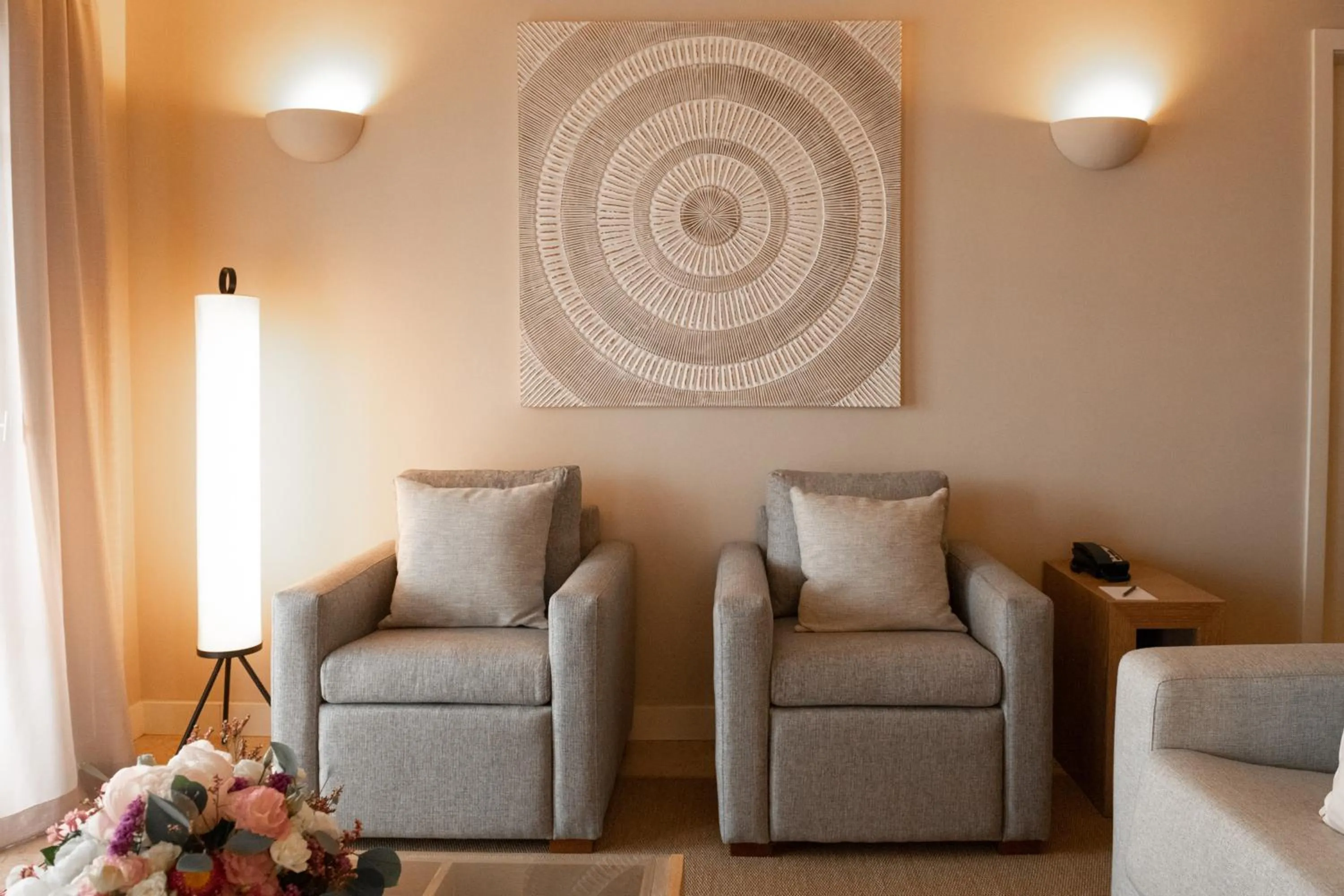 Living room in Domes Lake Algarve, Autograph Collection