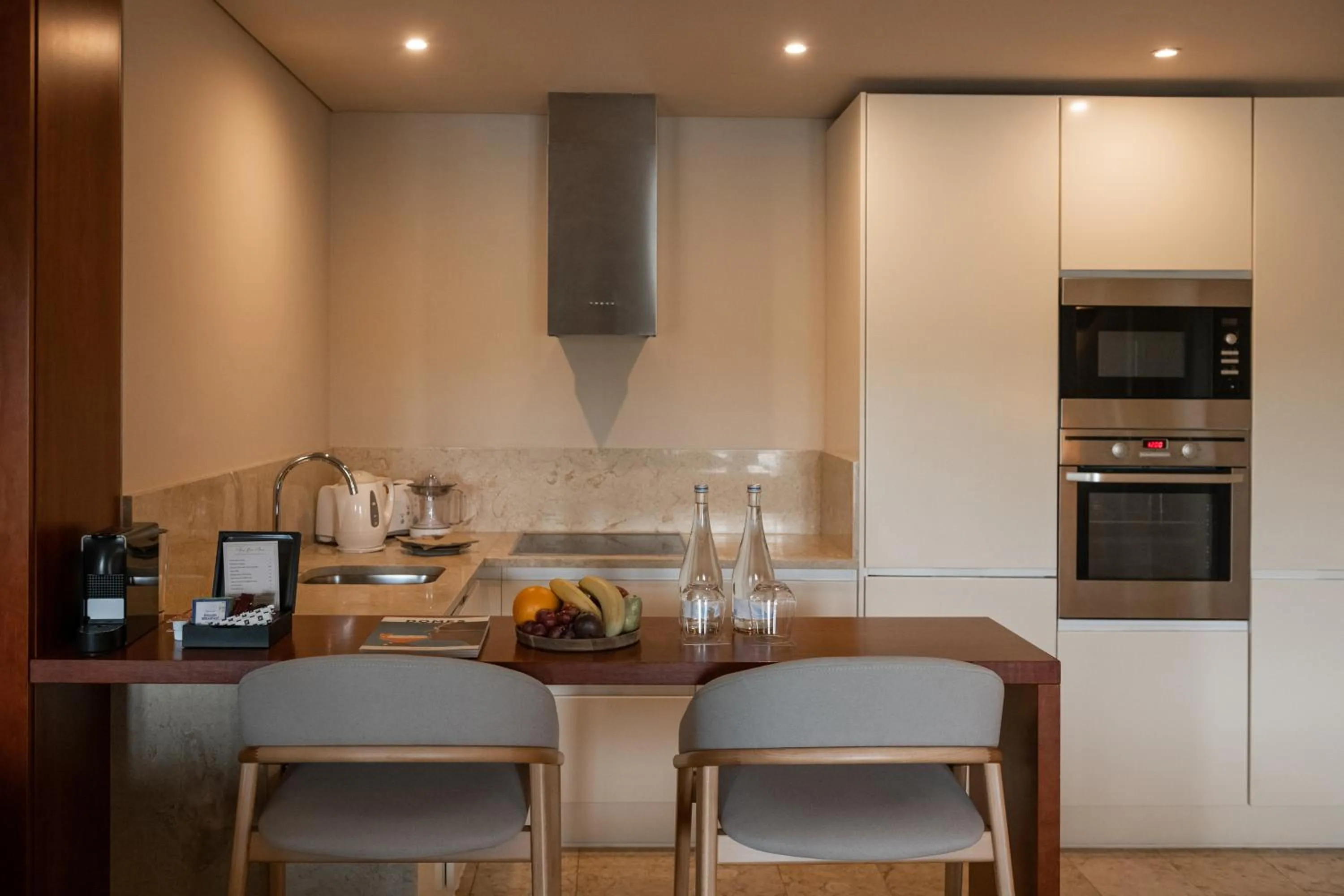 kitchen in Domes Lake Algarve, Autograph Collection