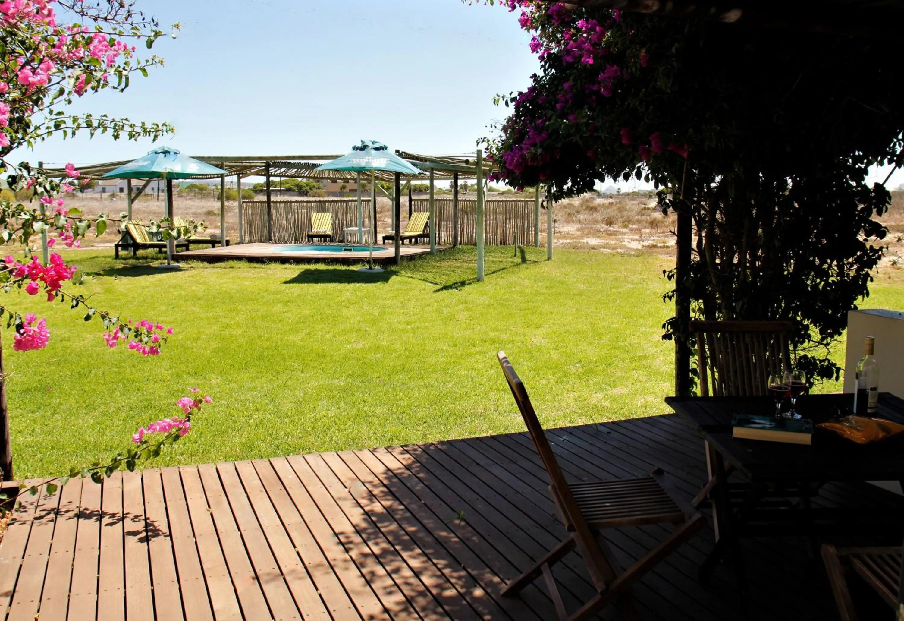 Patio in Tortoise Trail Lodge