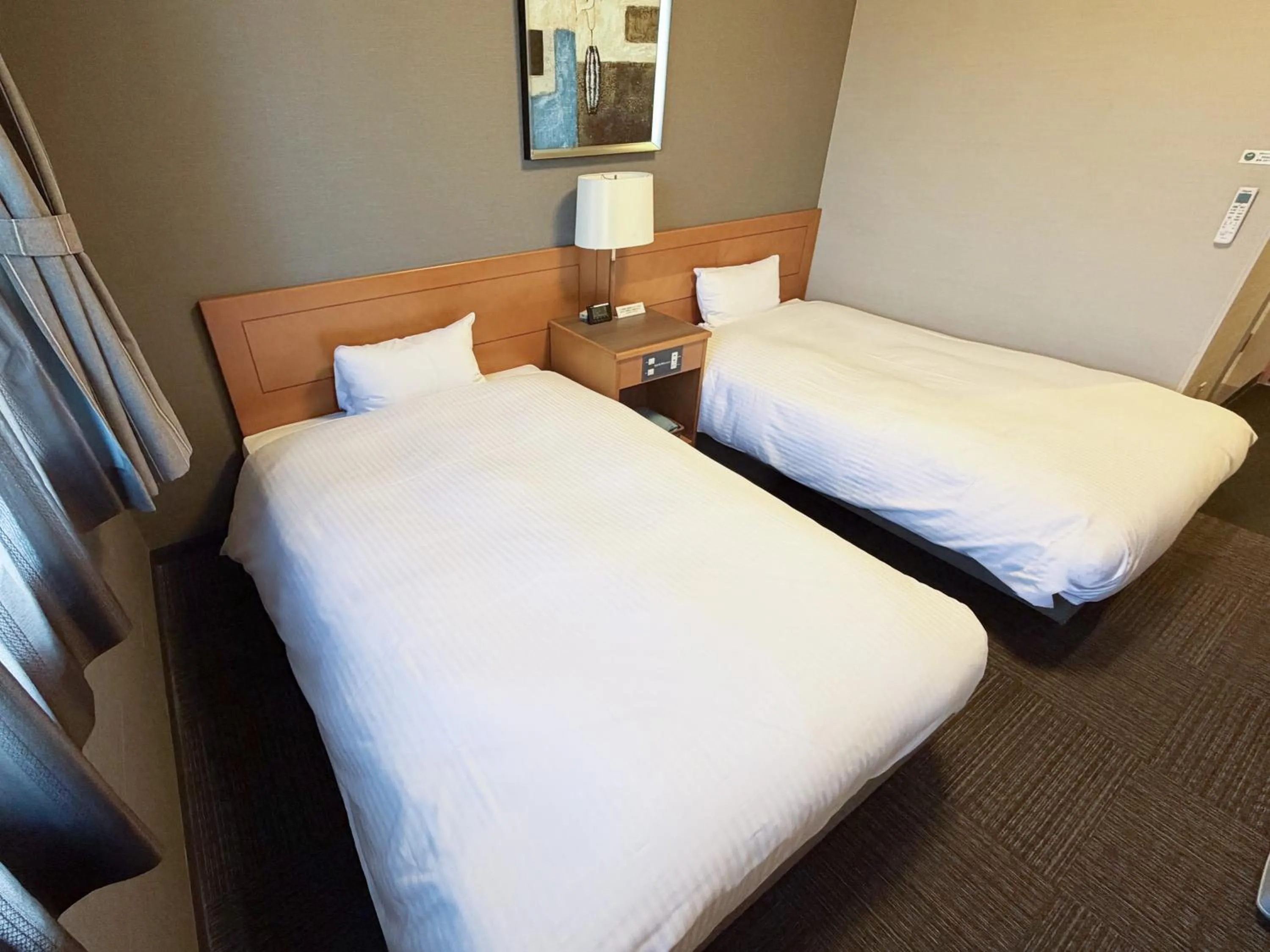 Photo of the whole room, Bed in Hotel Route-Inn Nakatsugawa Inter