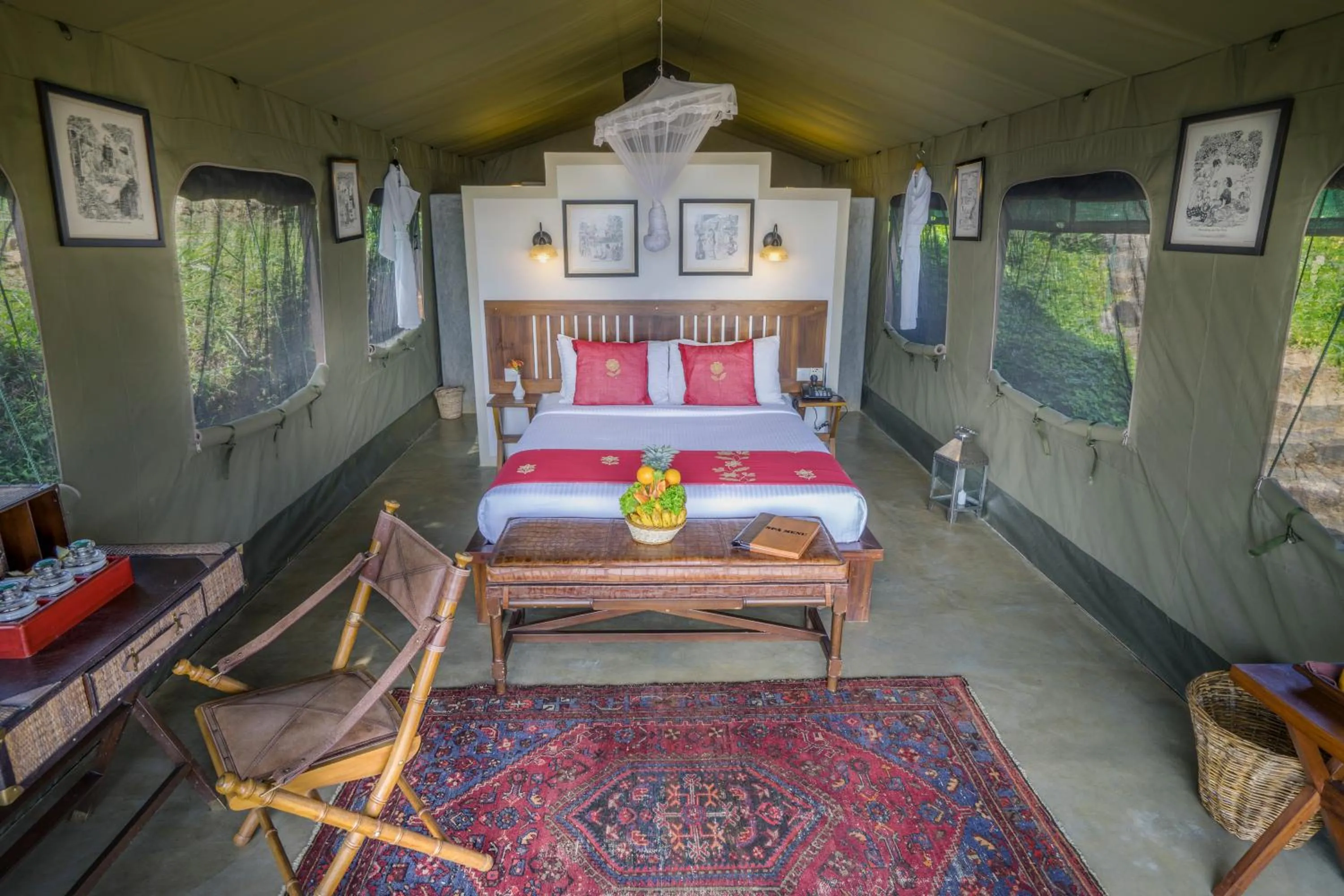 Bed in Madulkelle Tea and Eco Lodge